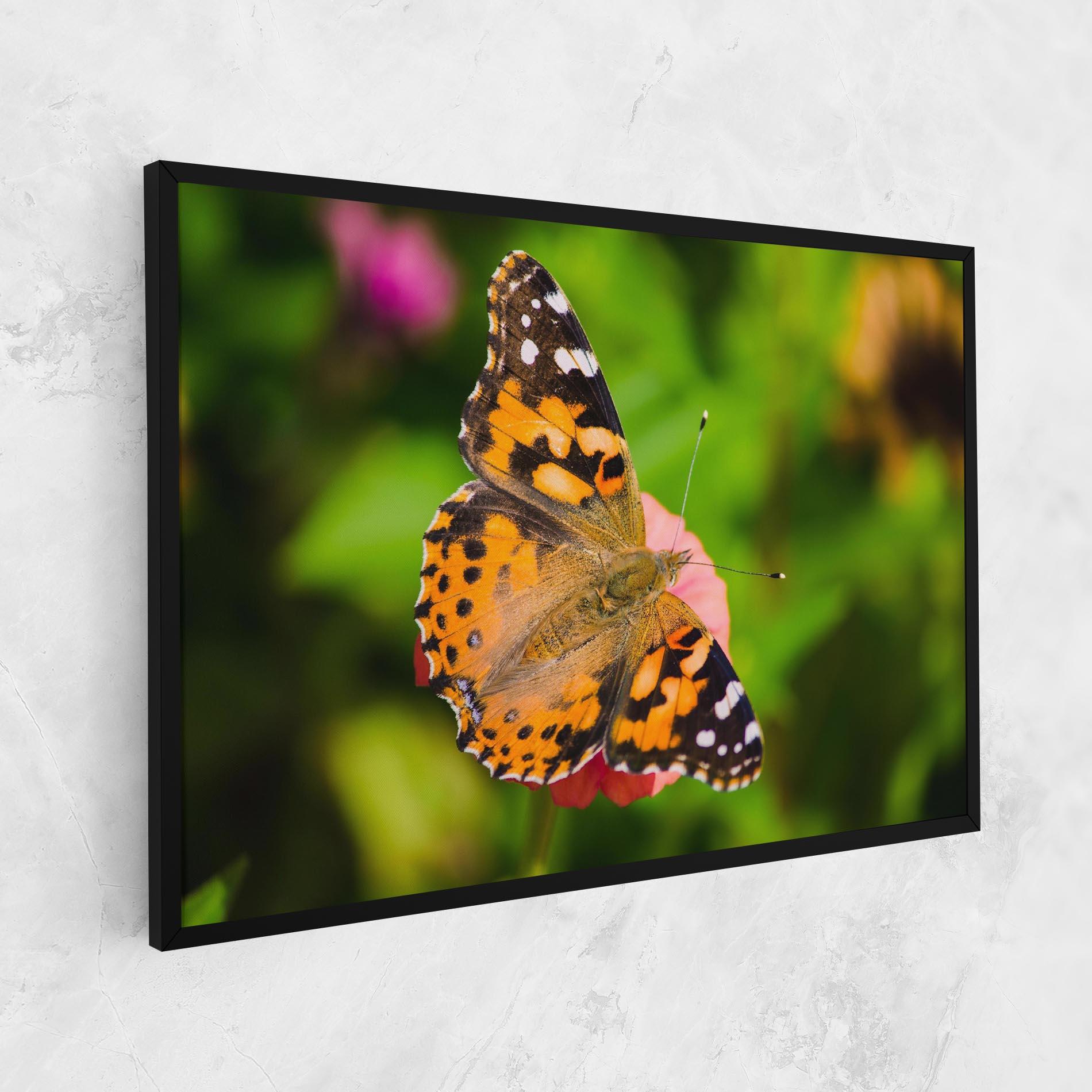Tablou Canvas Butterfly On Flower mockup 1