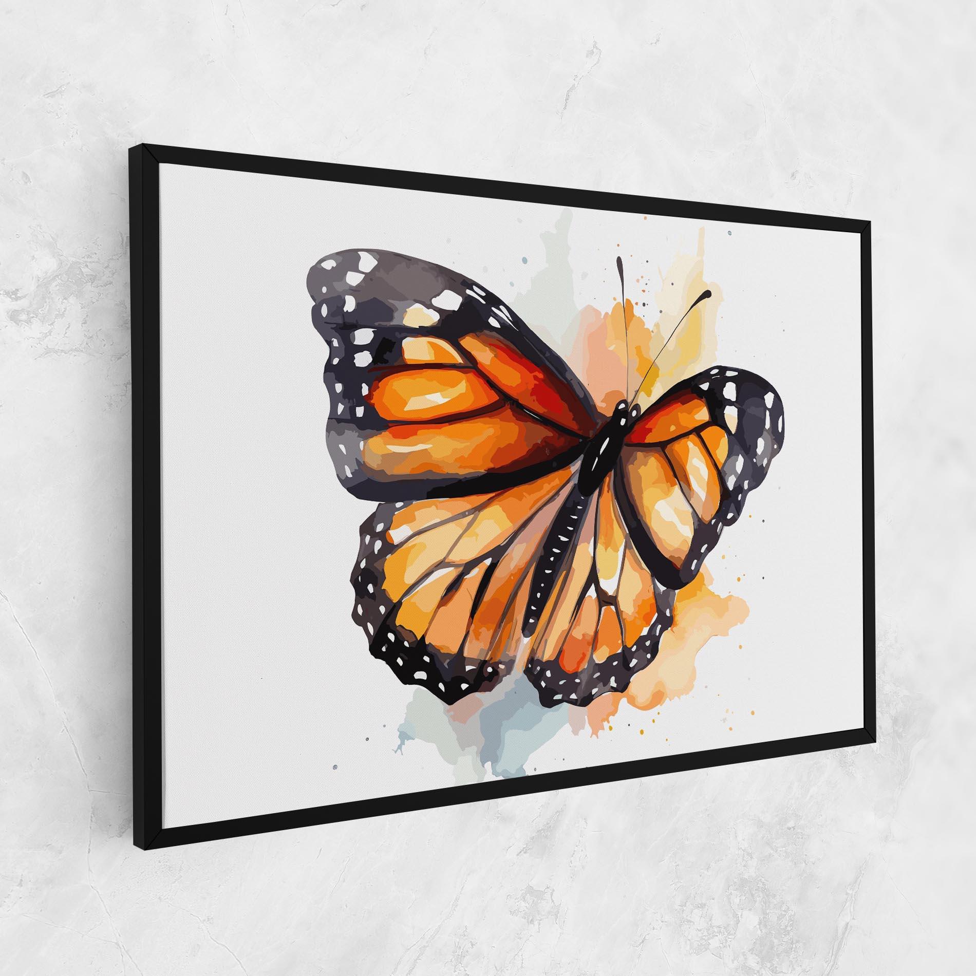 Tablou Canvas Orange Butterfly mockup 1