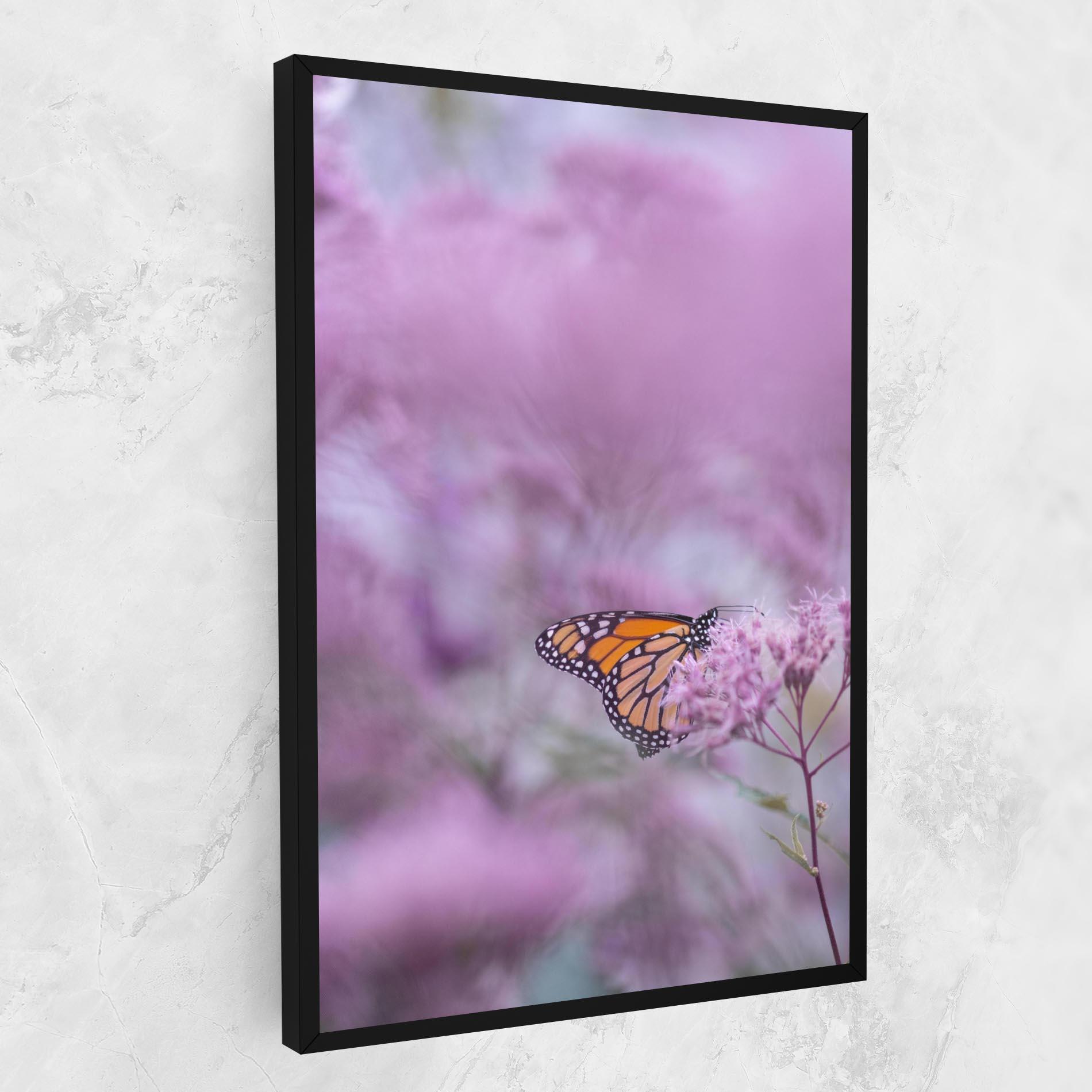 Tablou Canvas Purple Flower Butterfly mockup 1