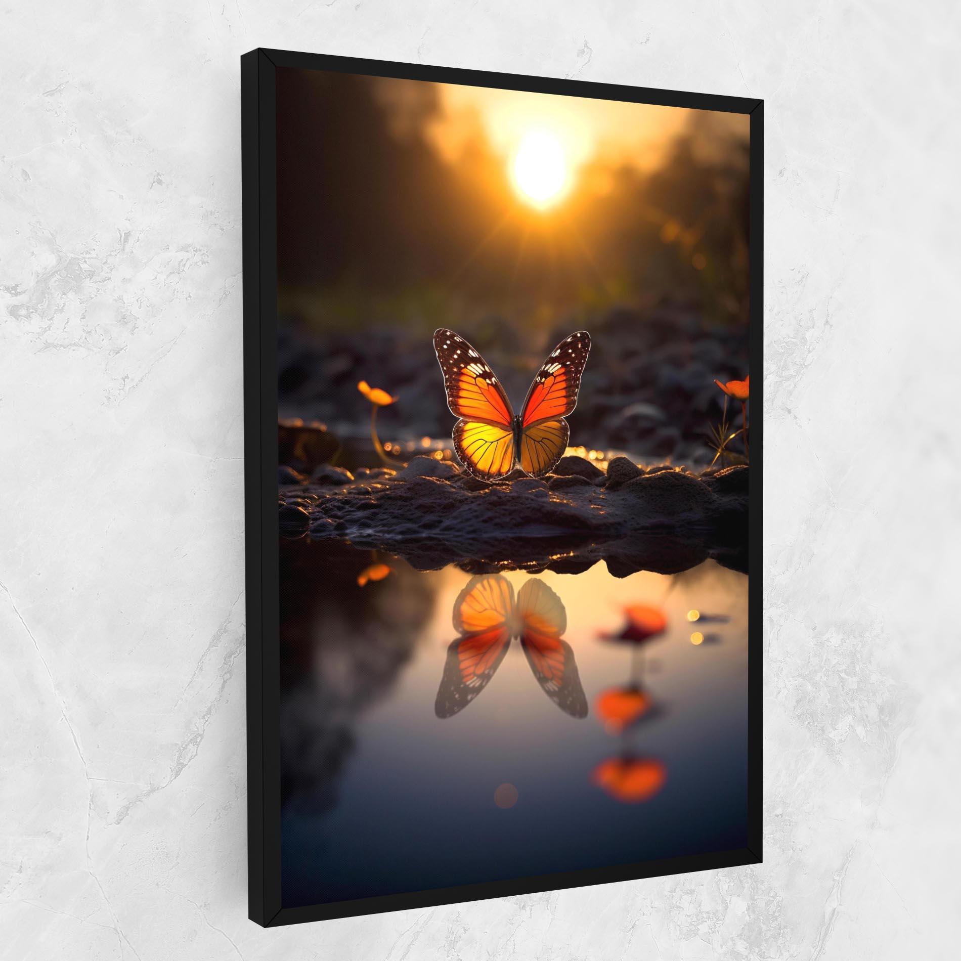 Tablou Canvas Sun Water Butterfly mockup 1