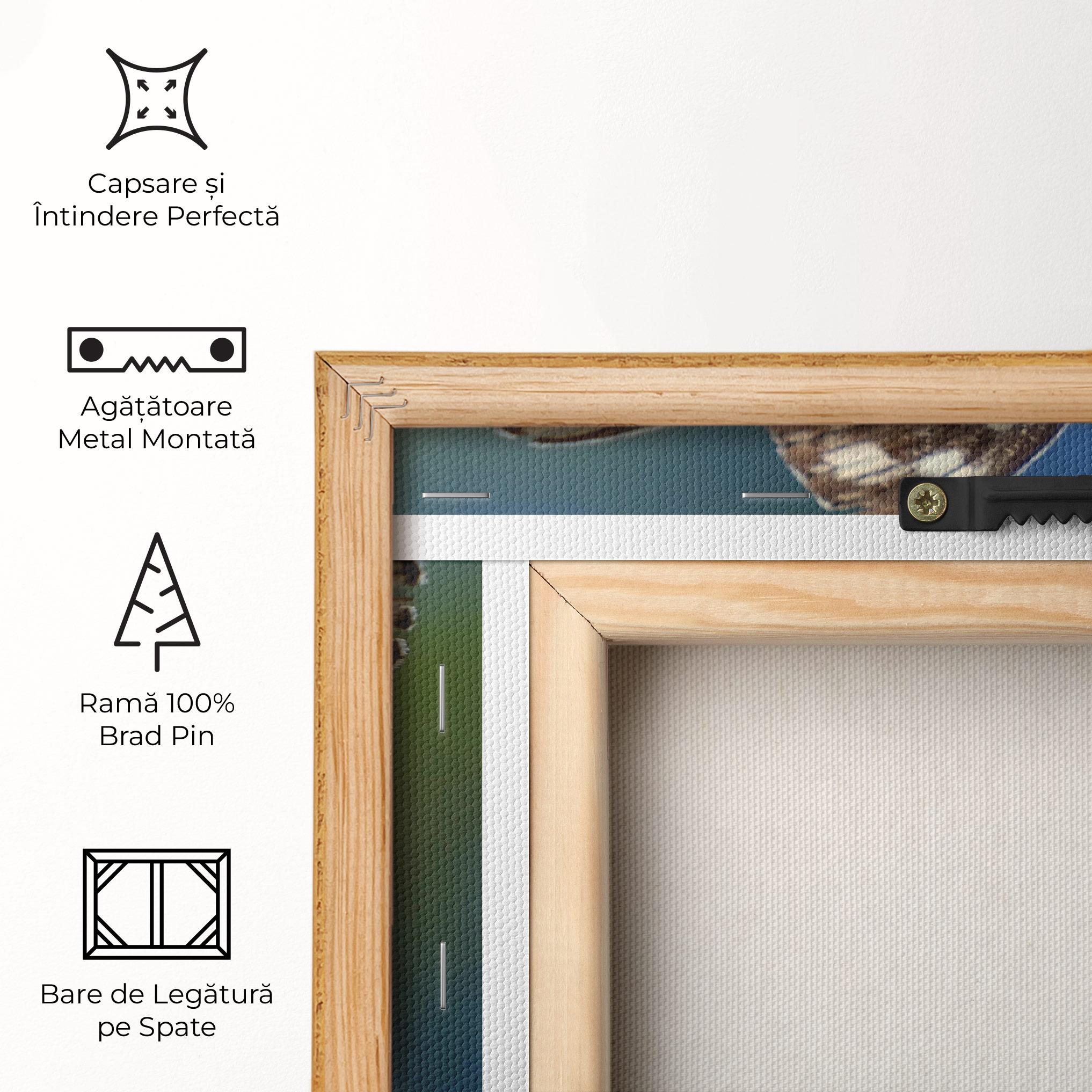 Tablou Canvas Grey White Butterfly mockup 5