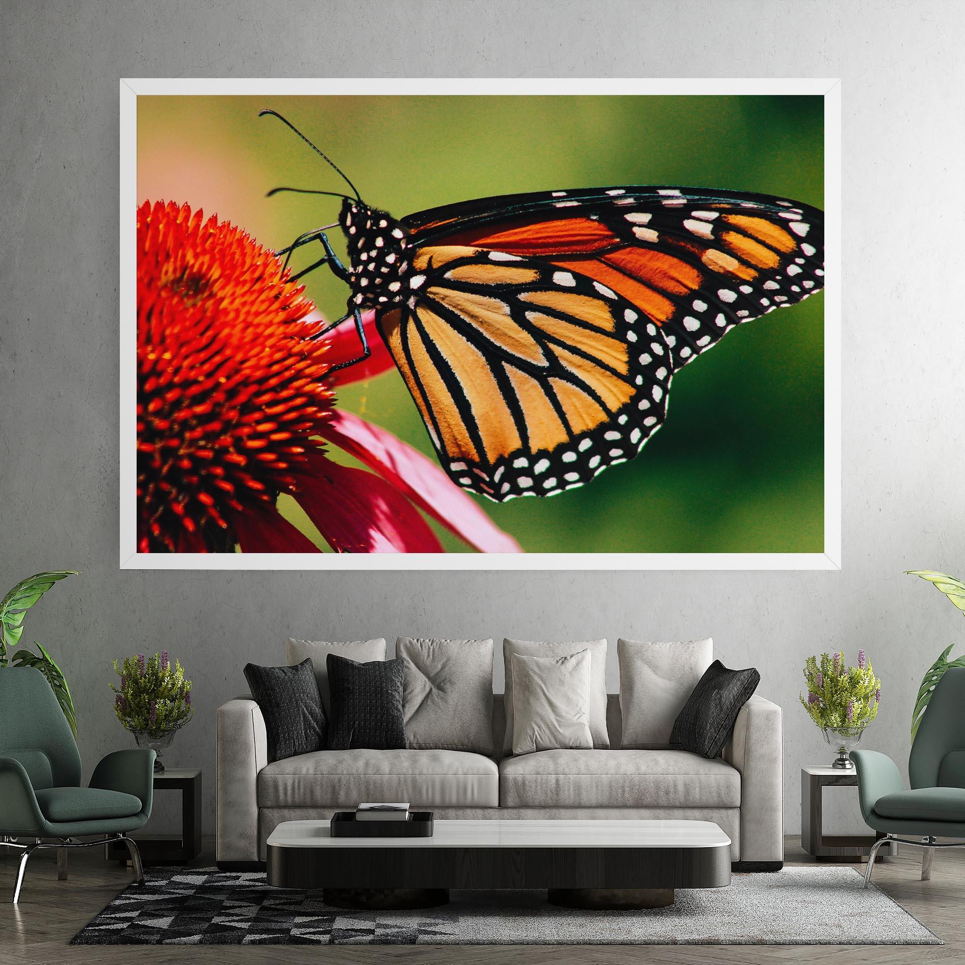 Tablou Canvas Big Orange Butterfly mockup 7
