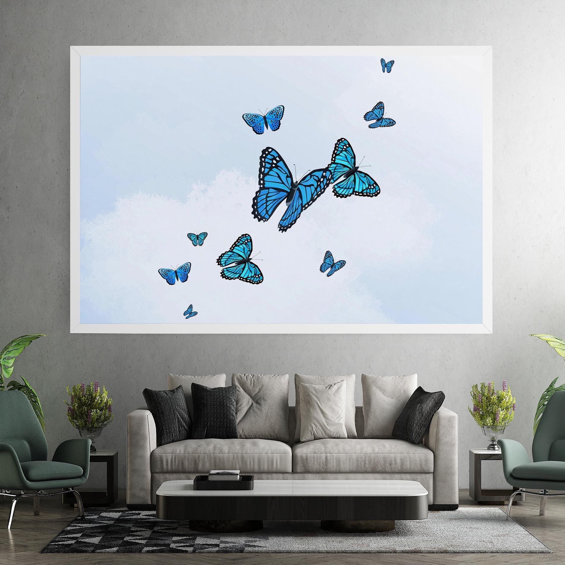 Blue Sky Butterfly mockup 7
