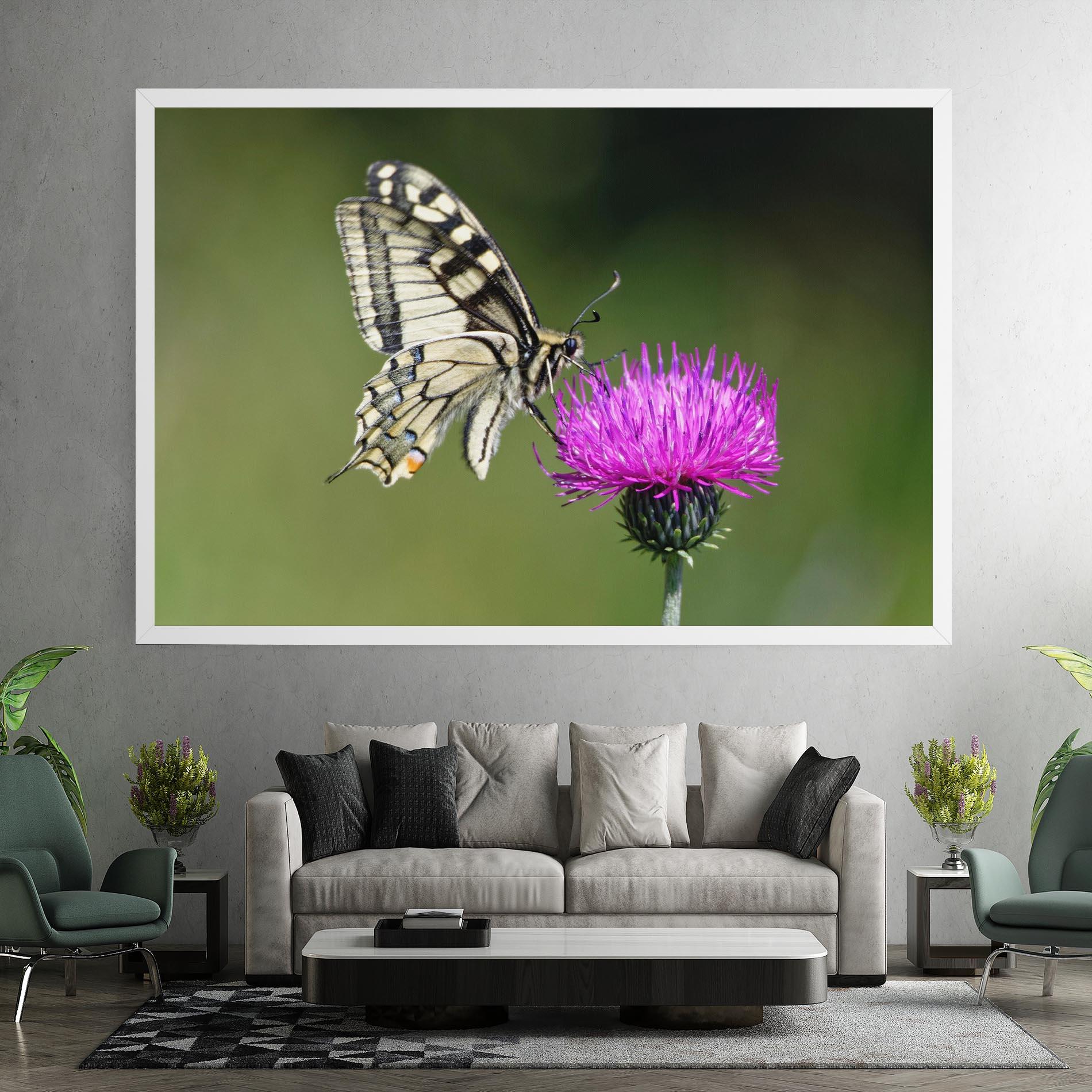 Tablou Canvas White Butterfly Pollen mockup 7