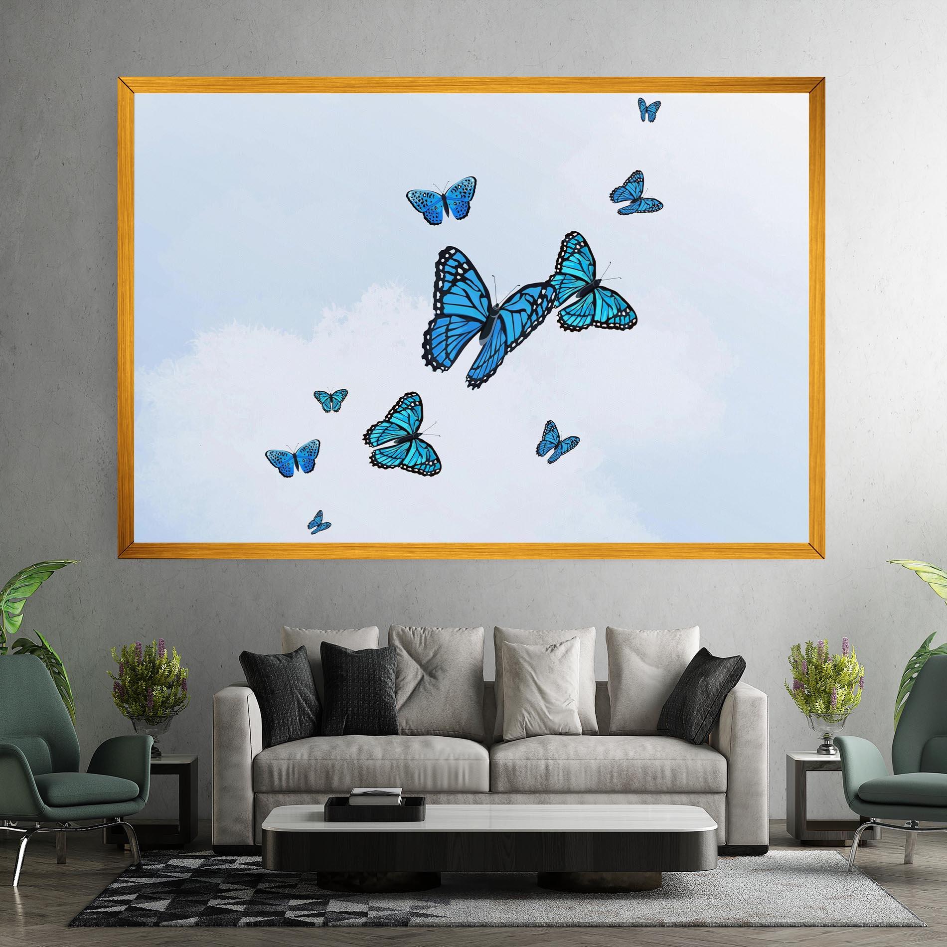 Tablou Canvas Blue Sky Butterfly mockup 7