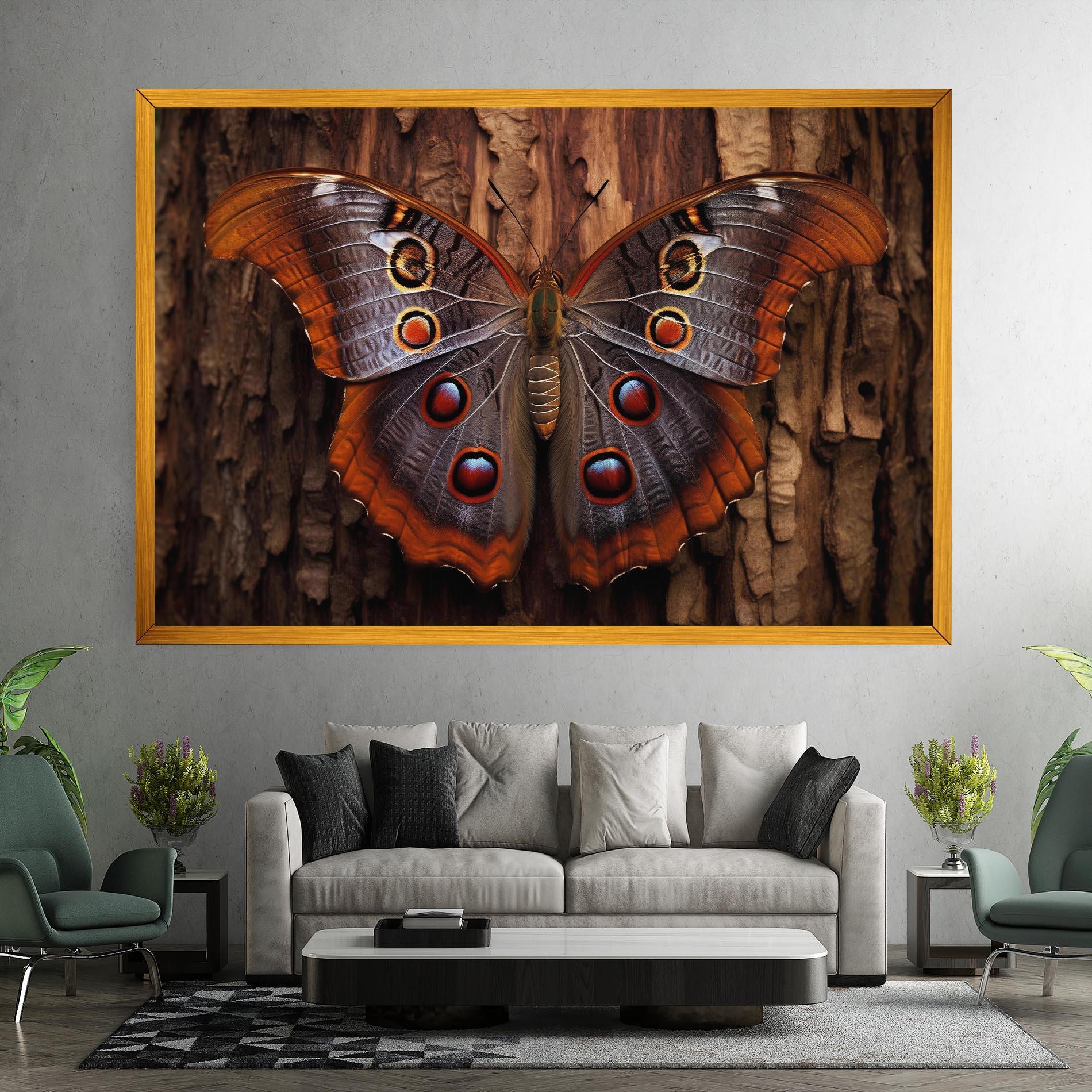 Tablou Canvas Brown Eyes Butterfly mockup 7