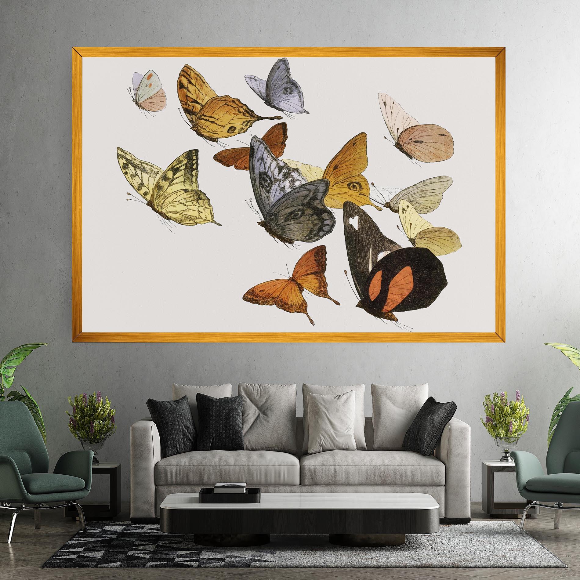 Tablou Canvas Butterfly Floating mockup 7