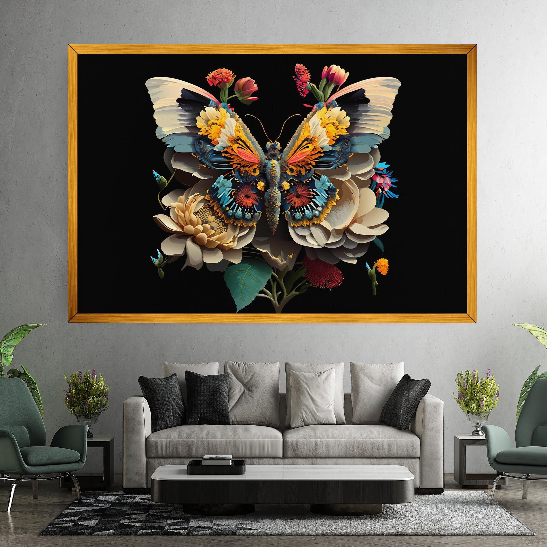 Tablou Canvas Colorful Butterfly mockup 7