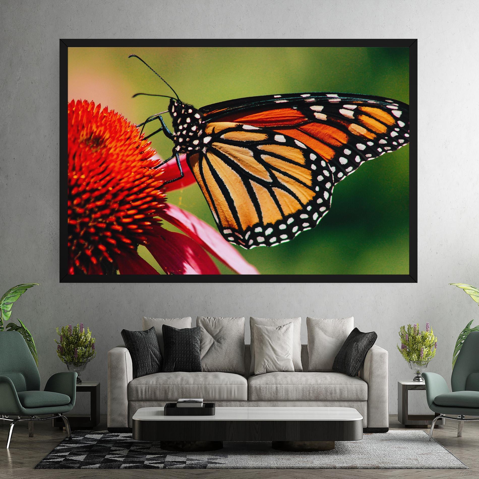 Tablou Canvas Big Orange Butterfly mockup 7