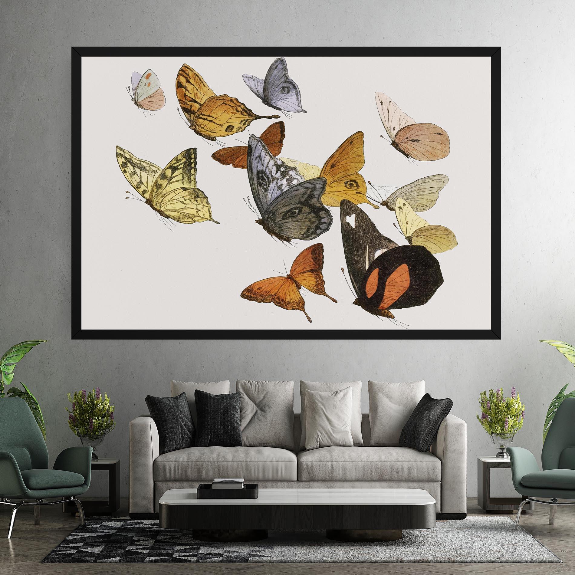 Tablou Canvas Butterfly Floating mockup 7