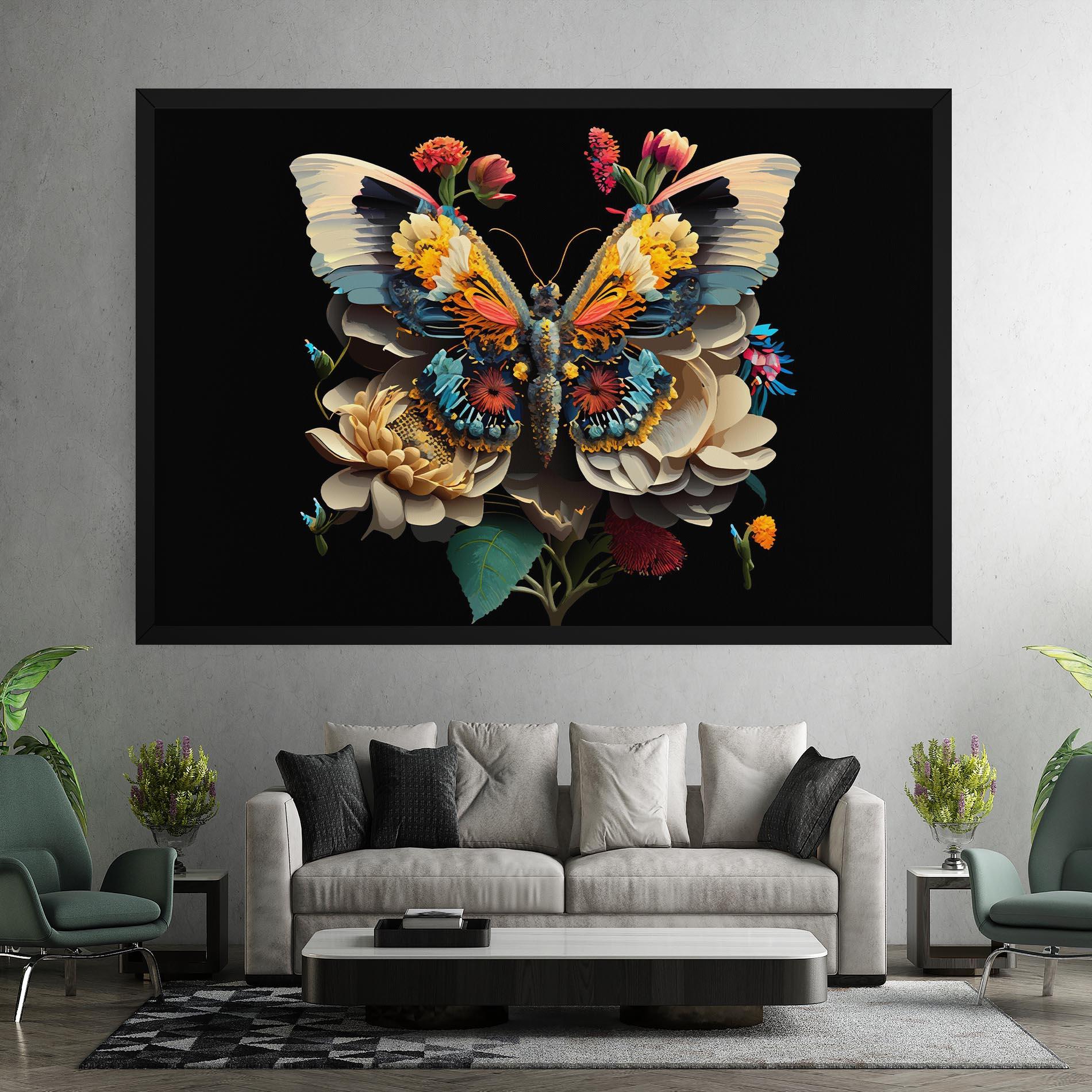 Tablou Canvas Colorful Butterfly mockup 7