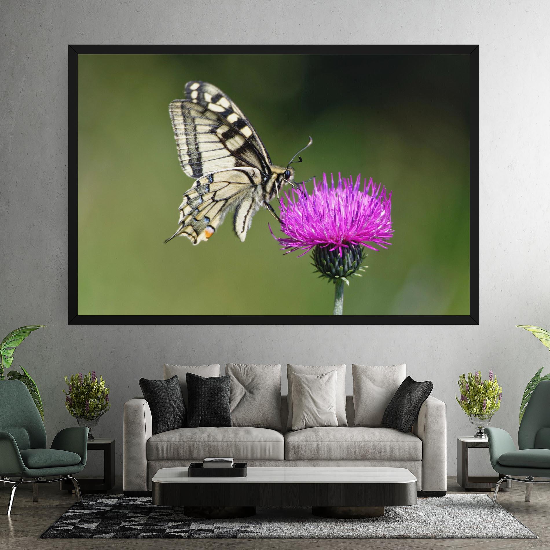 Tablou Canvas White Butterfly Pollen mockup 7