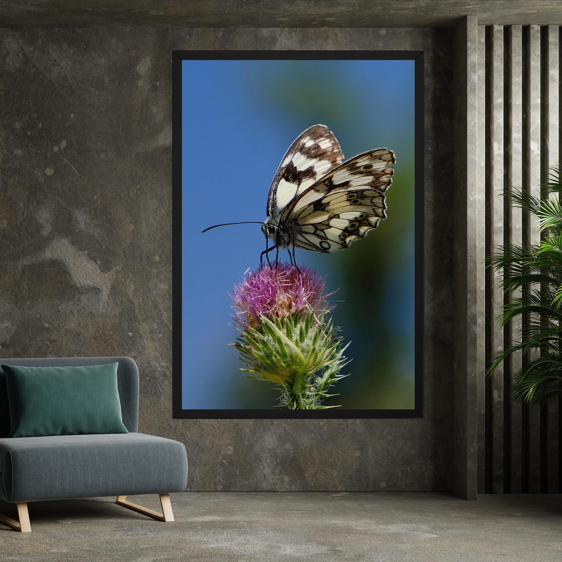 Grey White Butterfly mockup 7