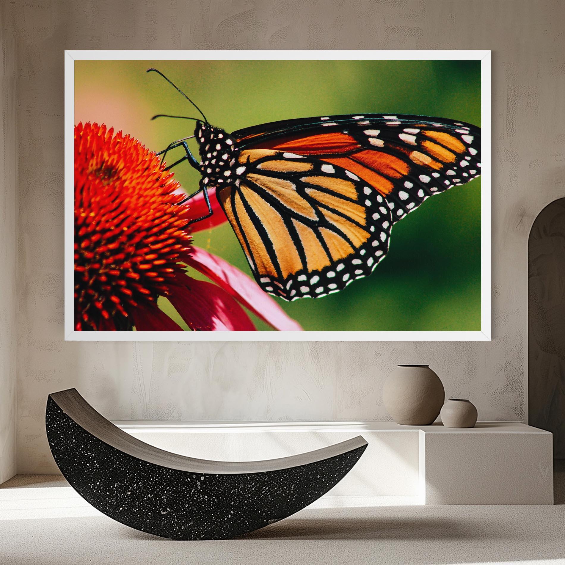 Tablou Canvas Big Orange Butterfly mockup 8