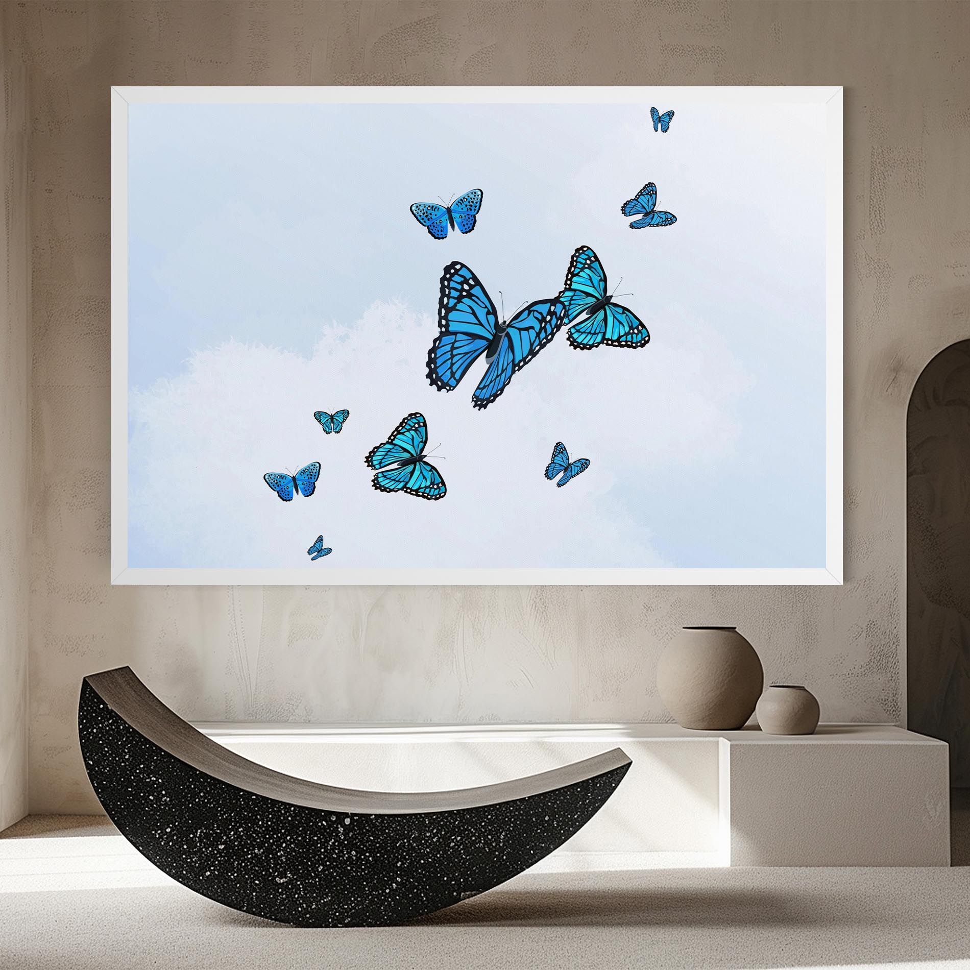 Blue Sky Butterfly mockup 8