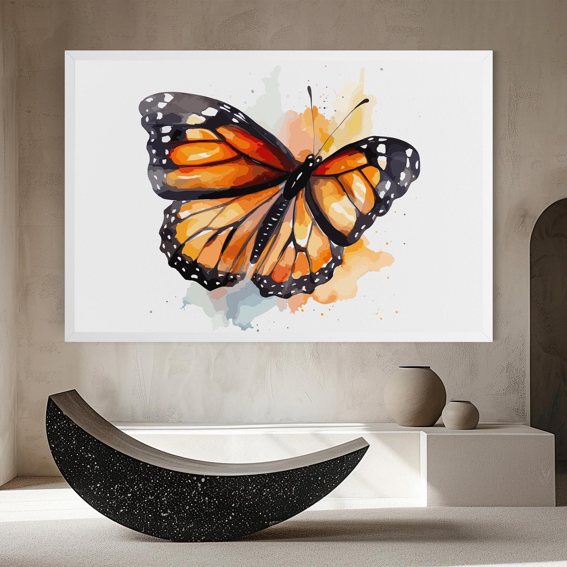Orange Butterfly mockup 8