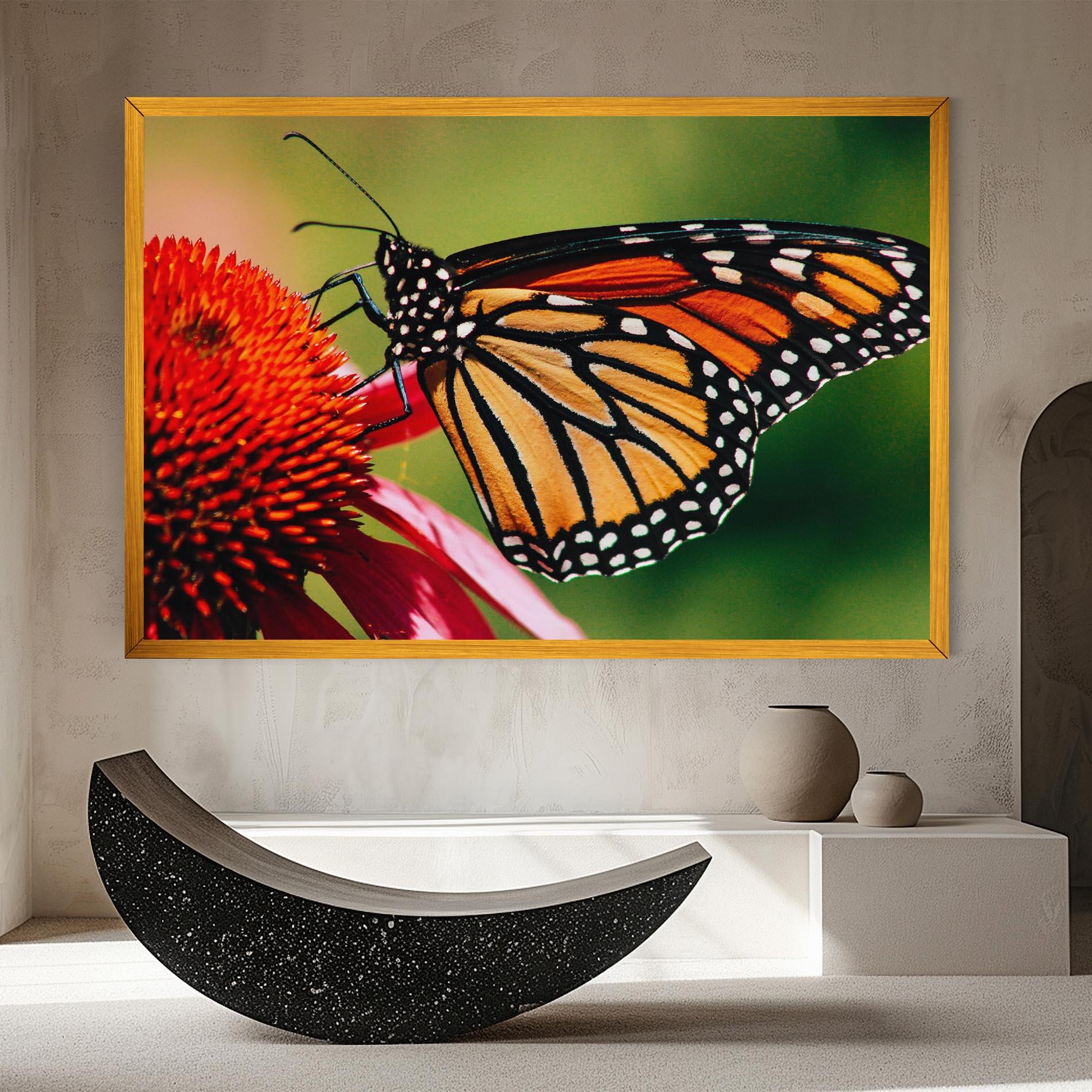 Tablou Canvas Big Orange Butterfly mockup 8