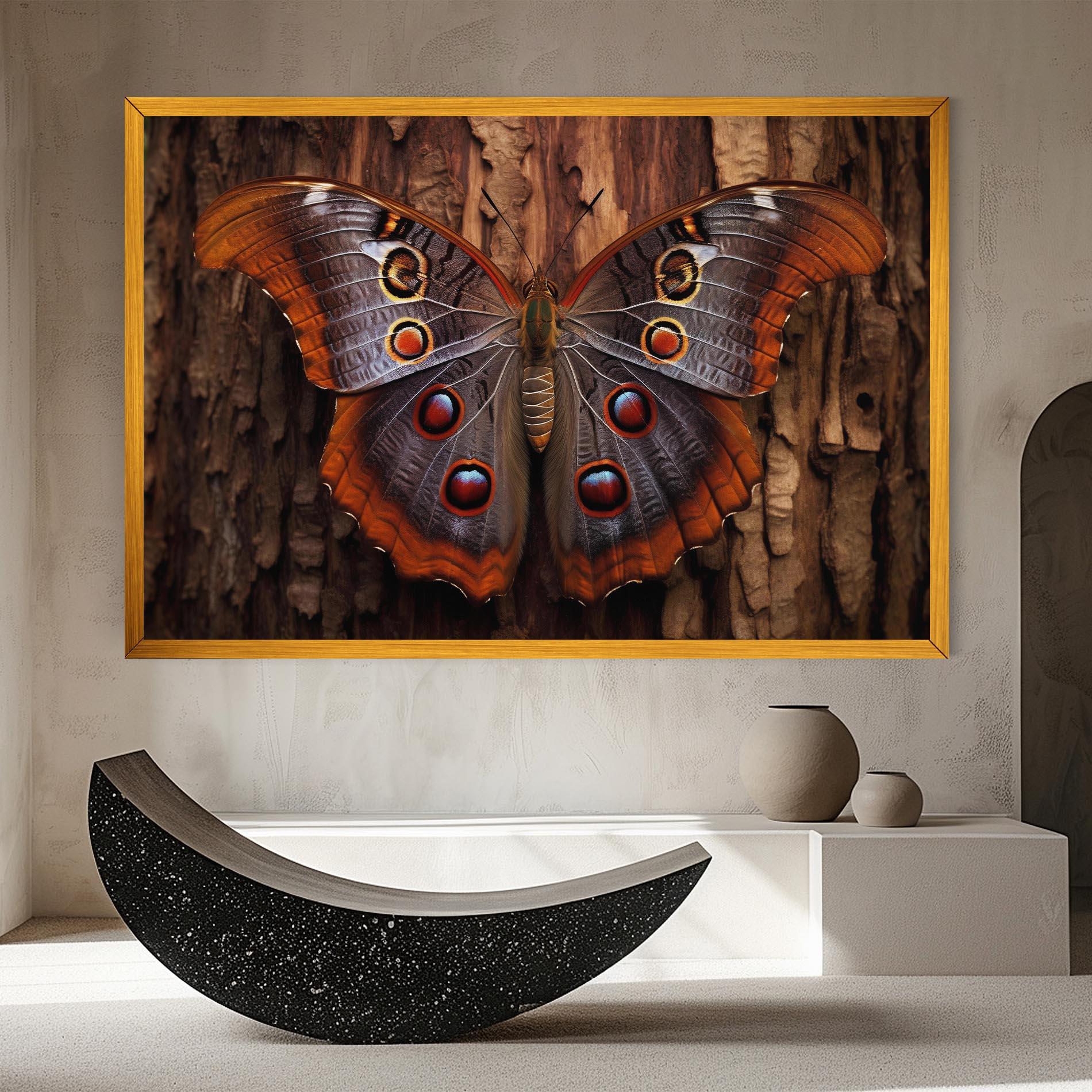 Tablou Canvas Brown Eyes Butterfly mockup 8
