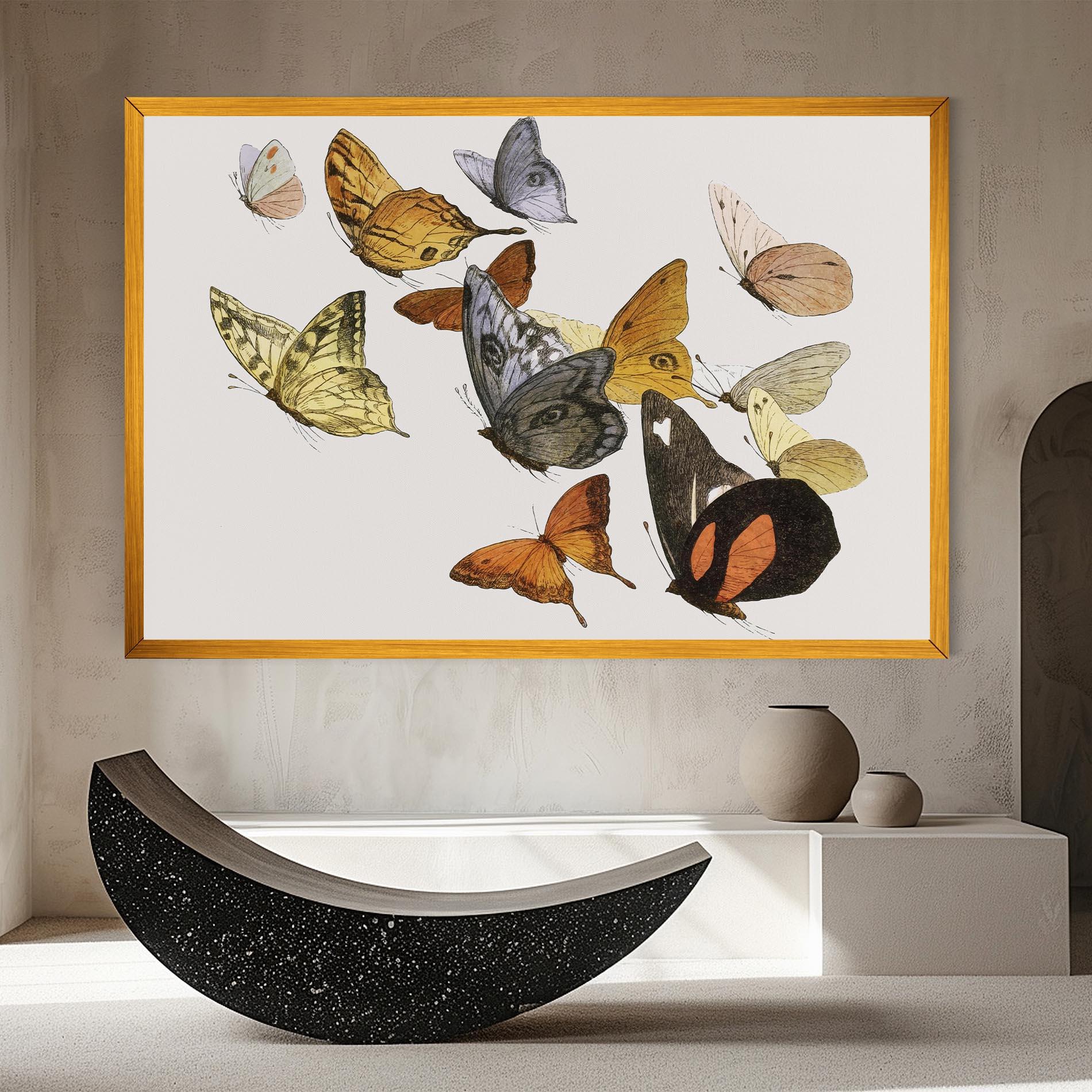 Tablou Canvas Butterfly Floating mockup 8