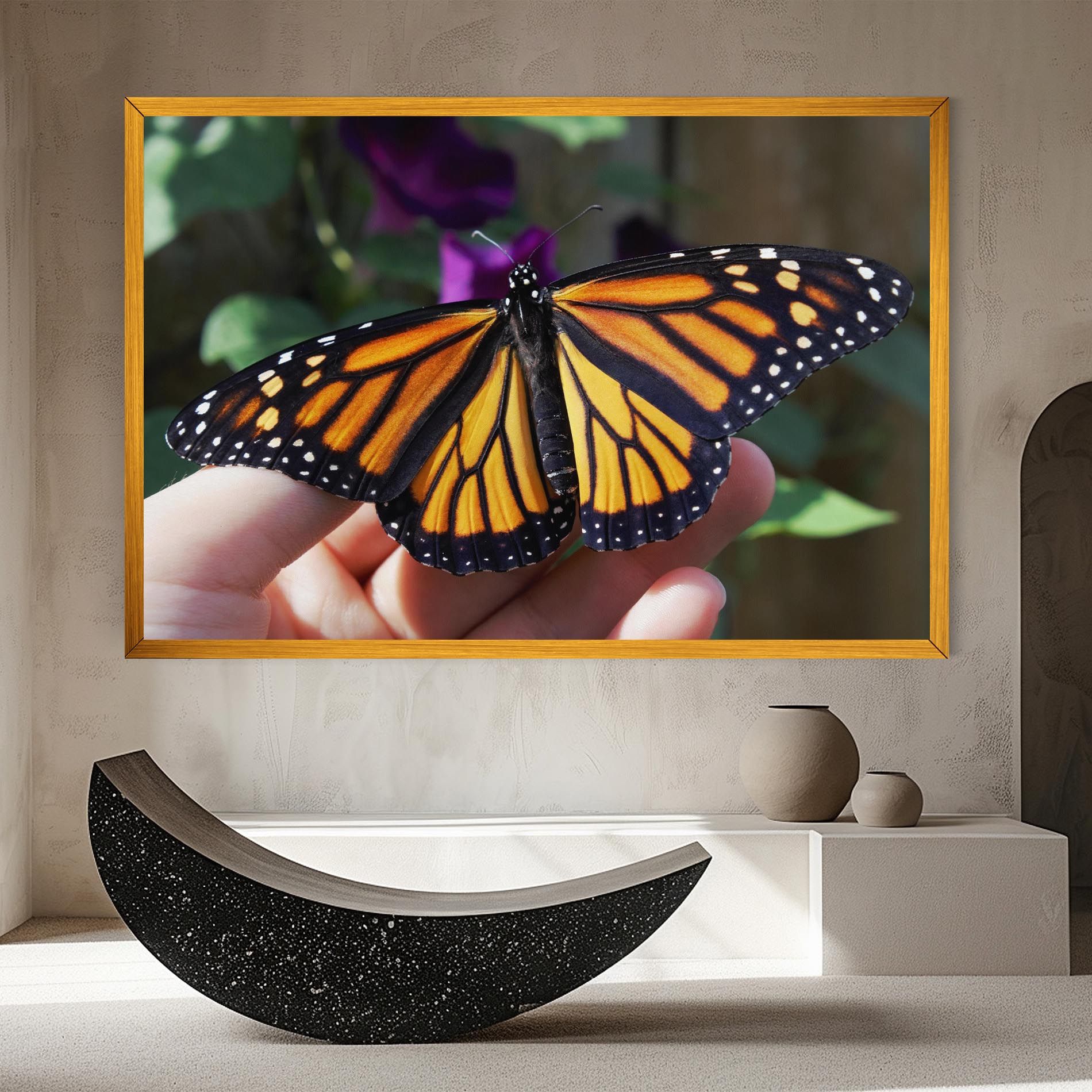Open Orange Butterfly mockup 8