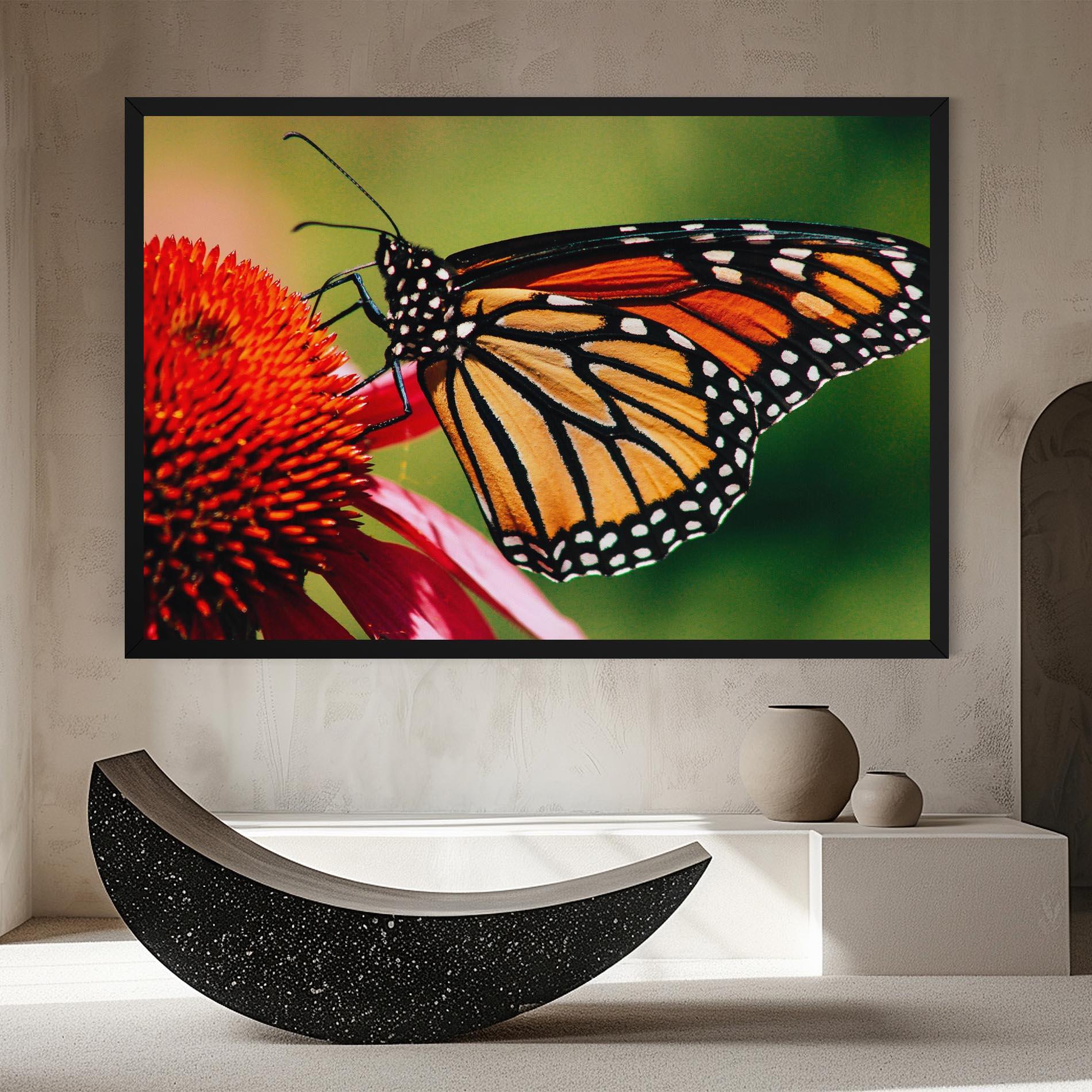 Tablou Canvas Big Orange Butterfly mockup 8