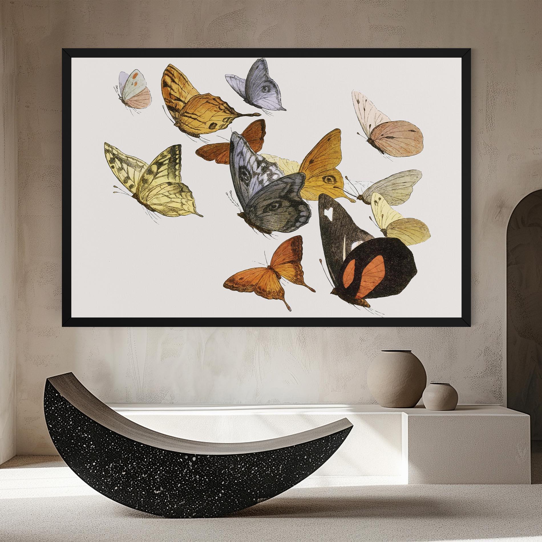 Tablou Canvas Butterfly Floating mockup 8
