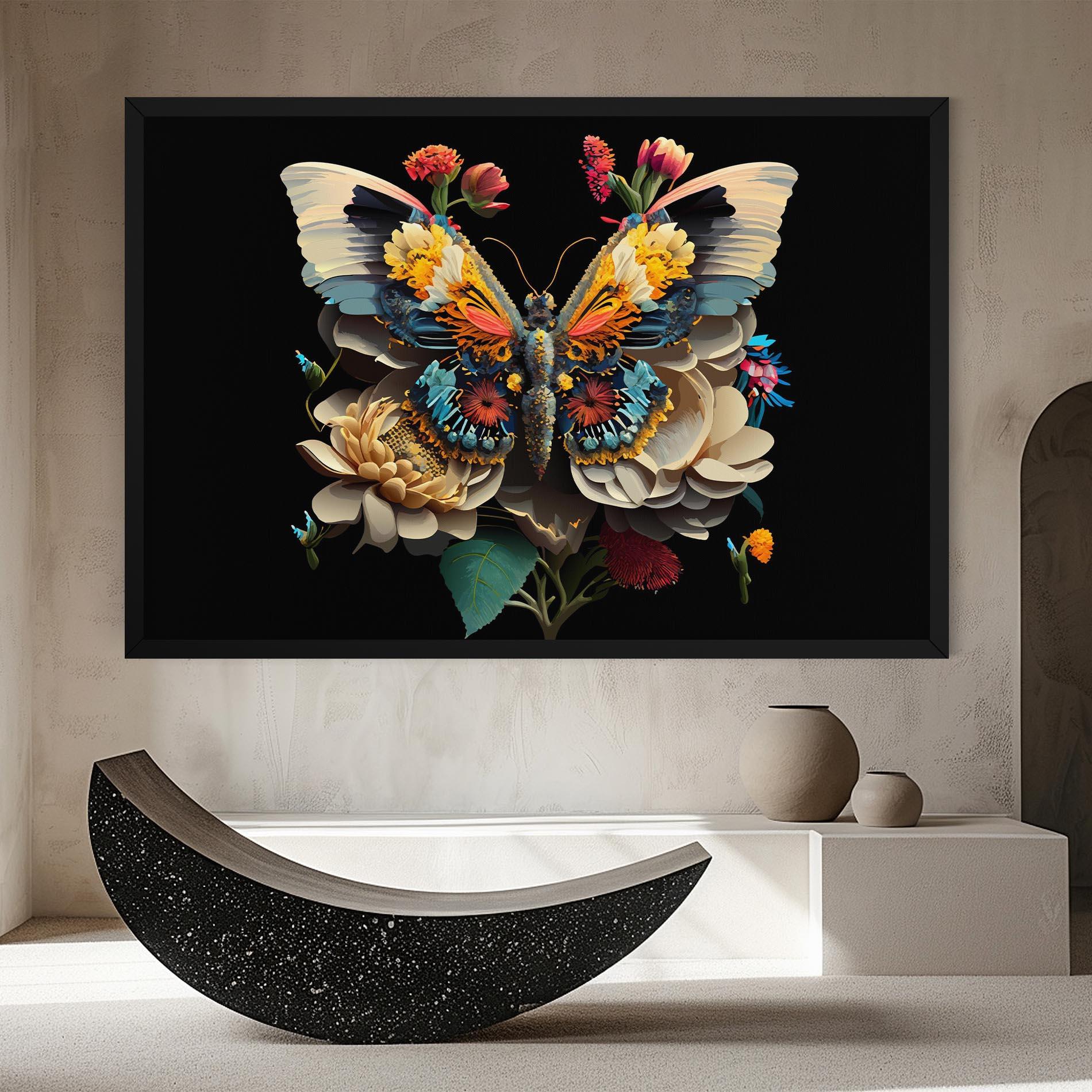 Tablou Canvas Colorful Butterfly mockup 8