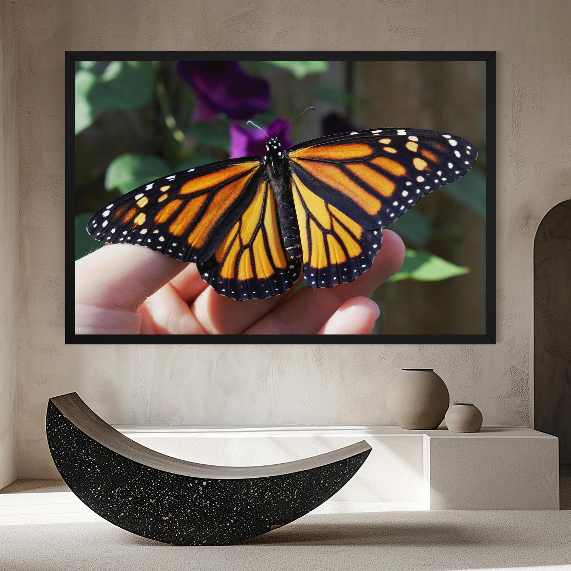 Tablou Canvas Open Orange Butterfly mockup 8