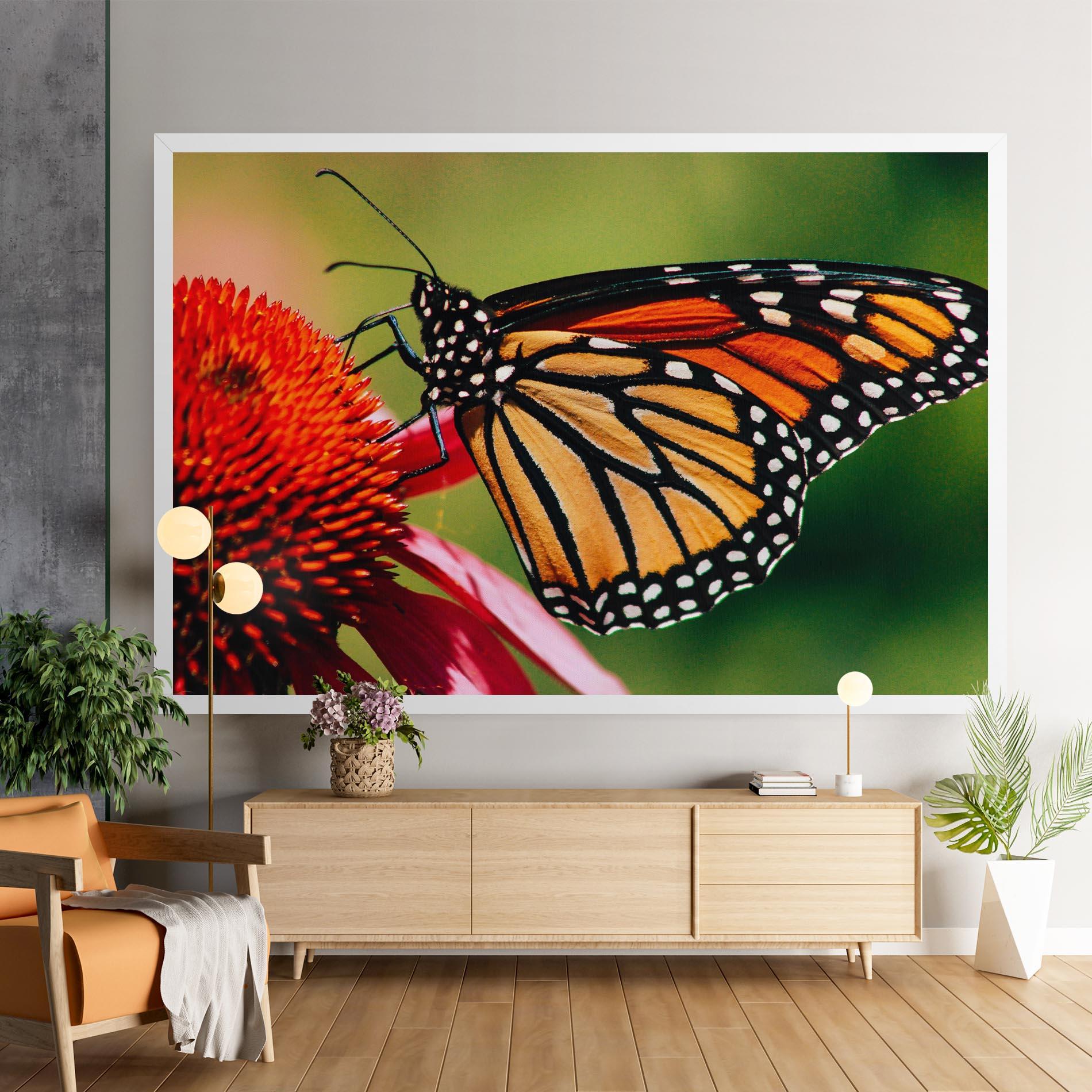 Tablou Canvas Big Orange Butterfly mockup 9