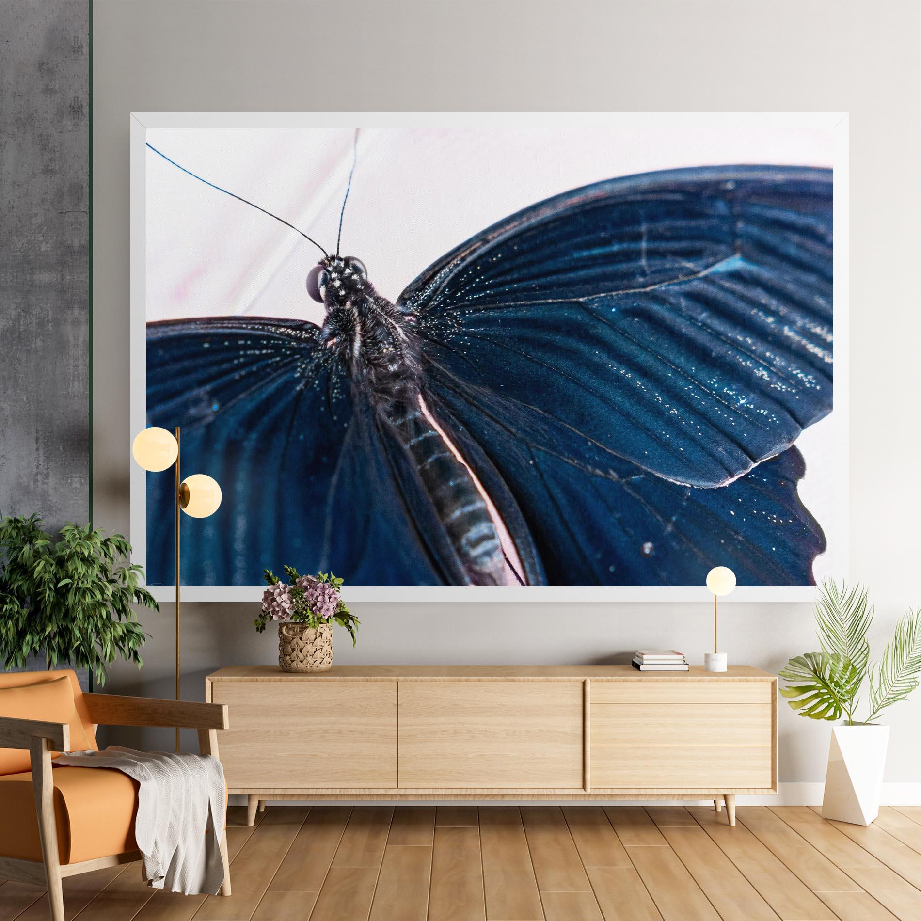 Tablou Canvas Blue Butterfly mockup 9