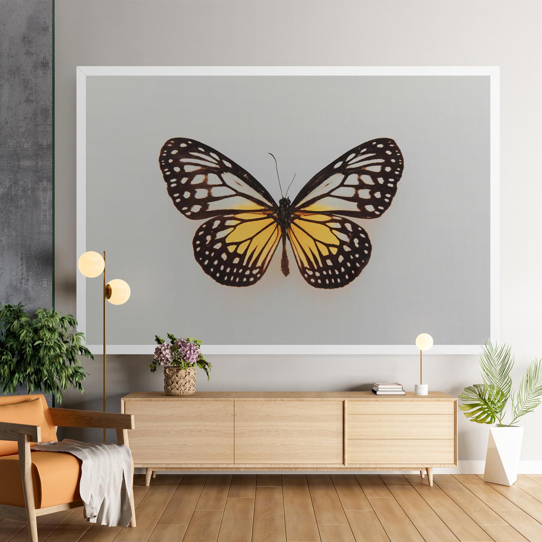 Butterfly On Grey mockup 9