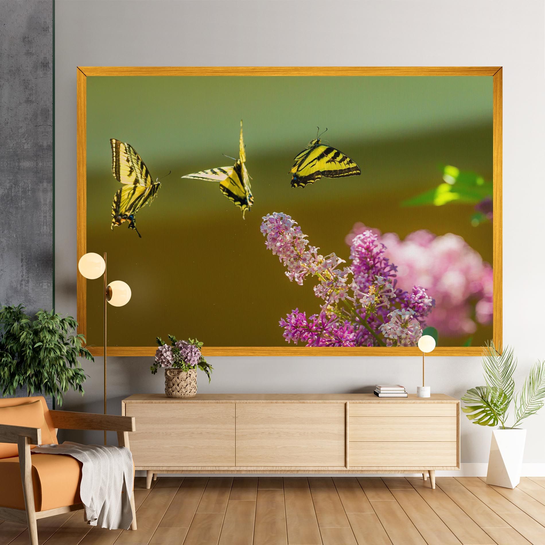 3 Yellow Butterflies mockup 9