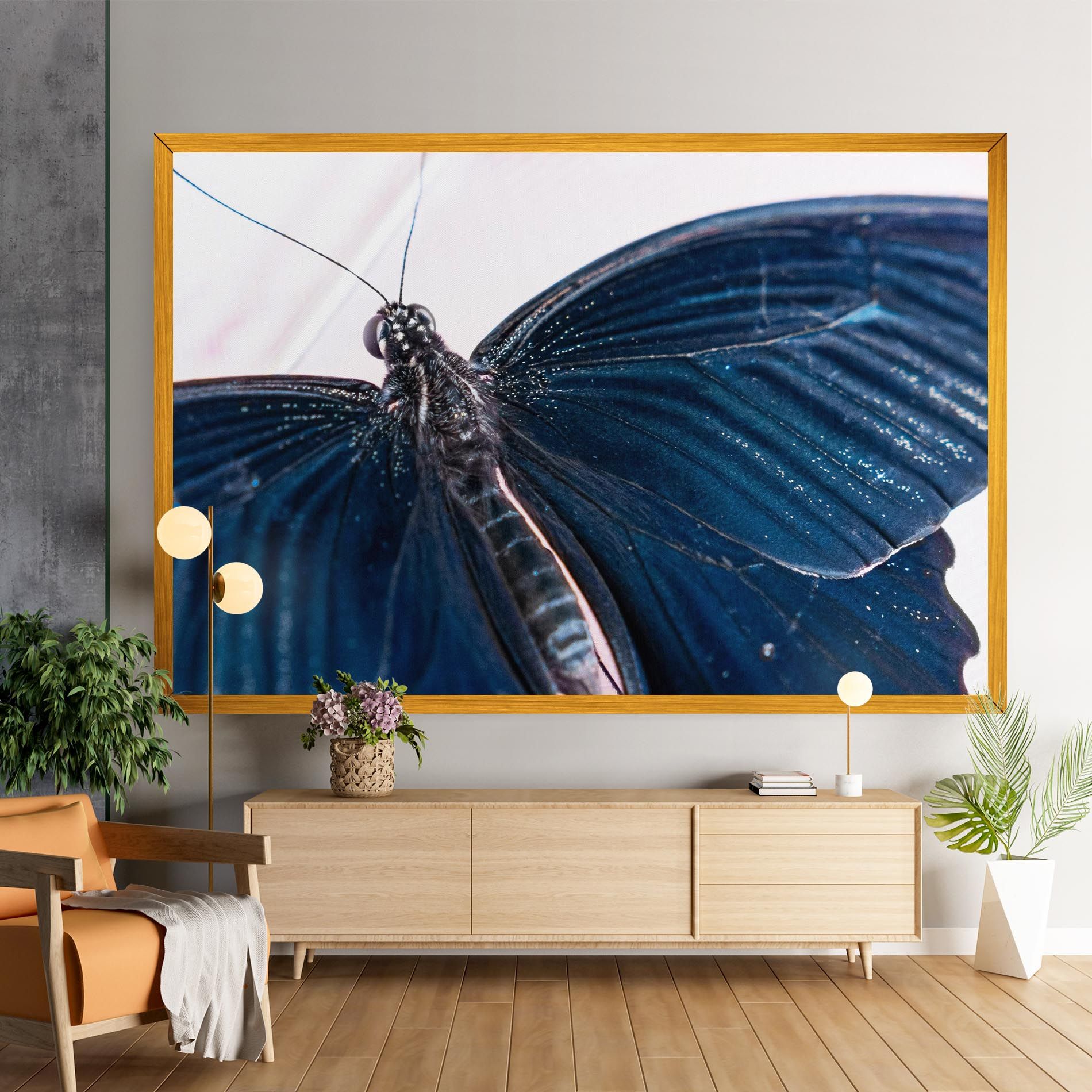 Blue Butterfly mockup 9