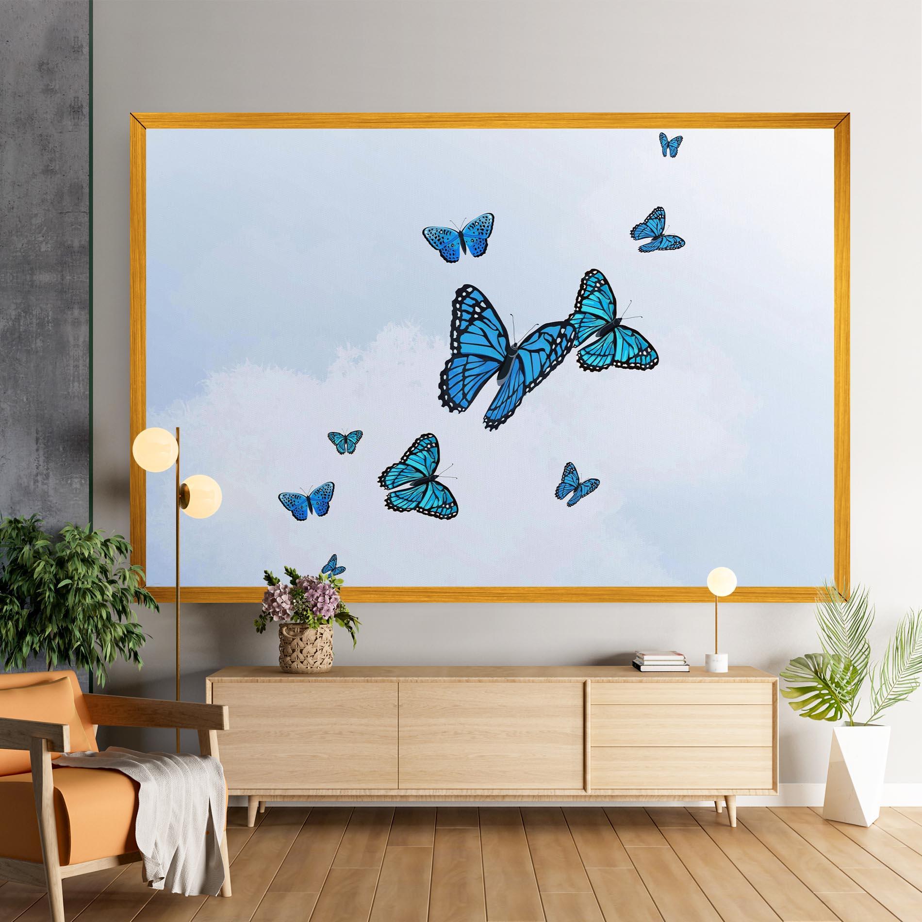 Tablou Canvas Blue Sky Butterfly mockup 9