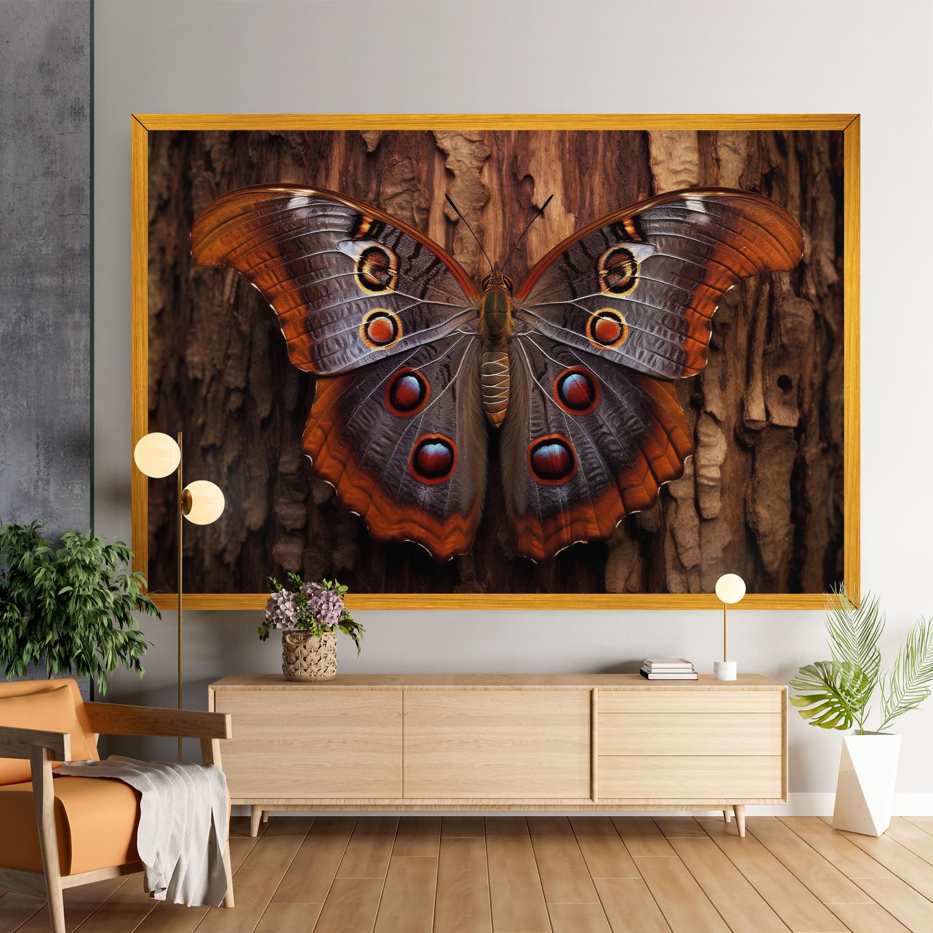 Brown Eyes Butterfly mockup 9