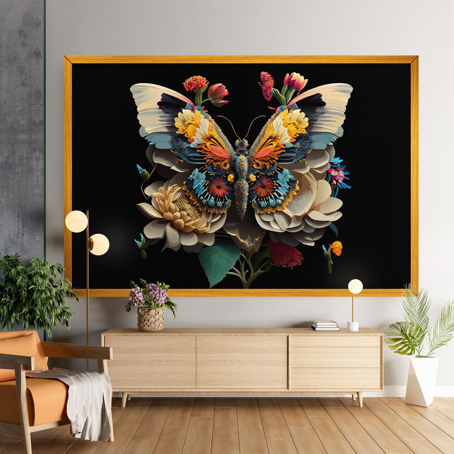 Tablou Canvas Colorful Butterfly mockup 9