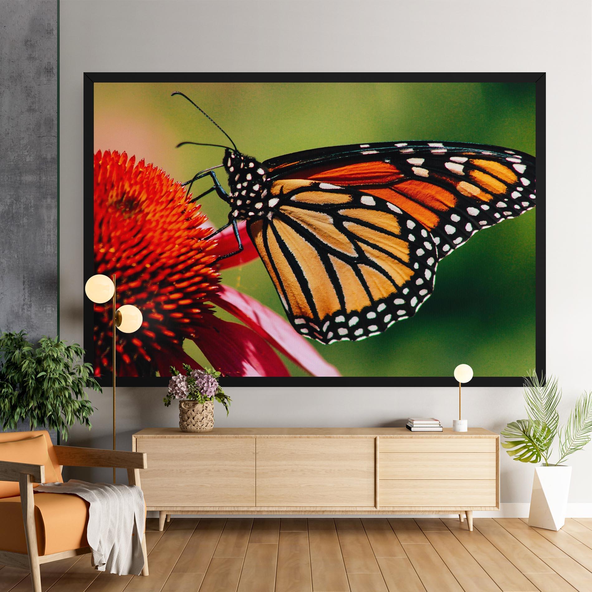 Tablou Canvas Big Orange Butterfly mockup 9