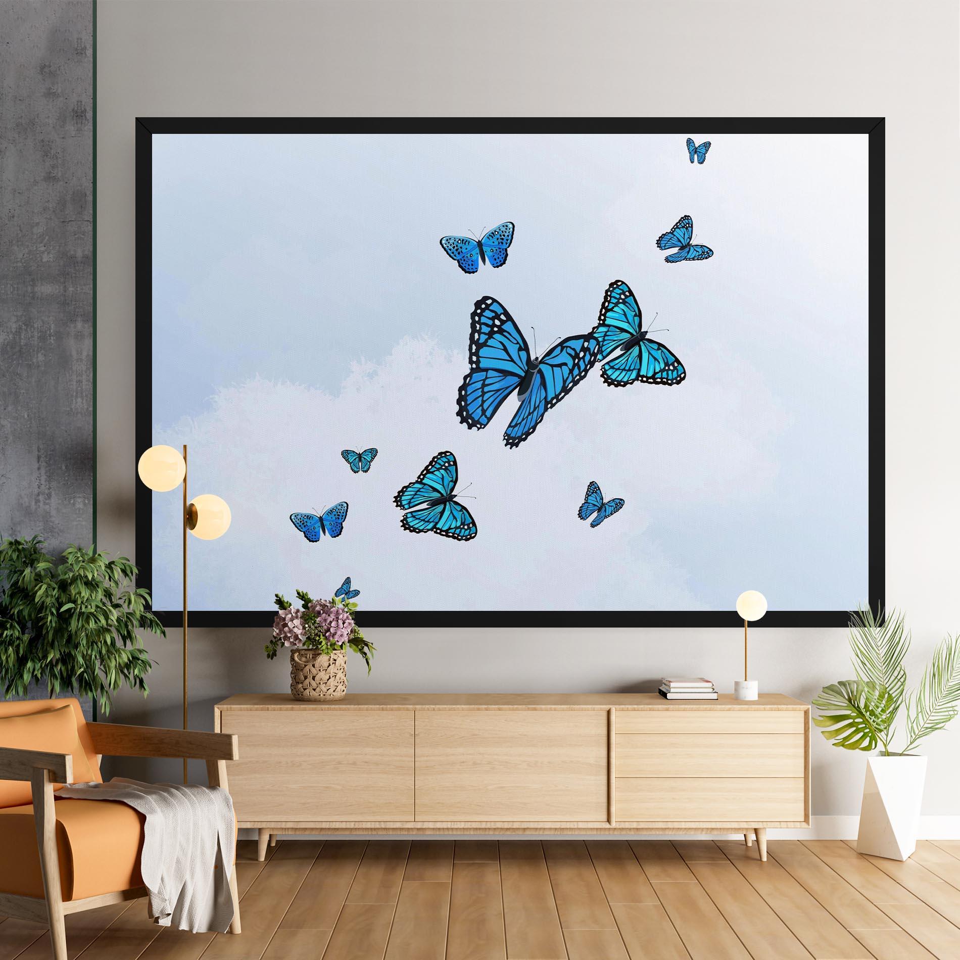 Tablou Canvas Blue Sky Butterfly mockup 9
