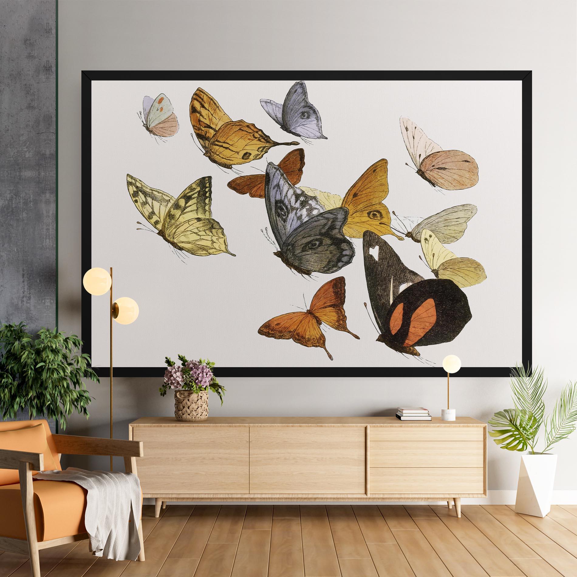 Tablou Canvas Butterfly Floating mockup 9
