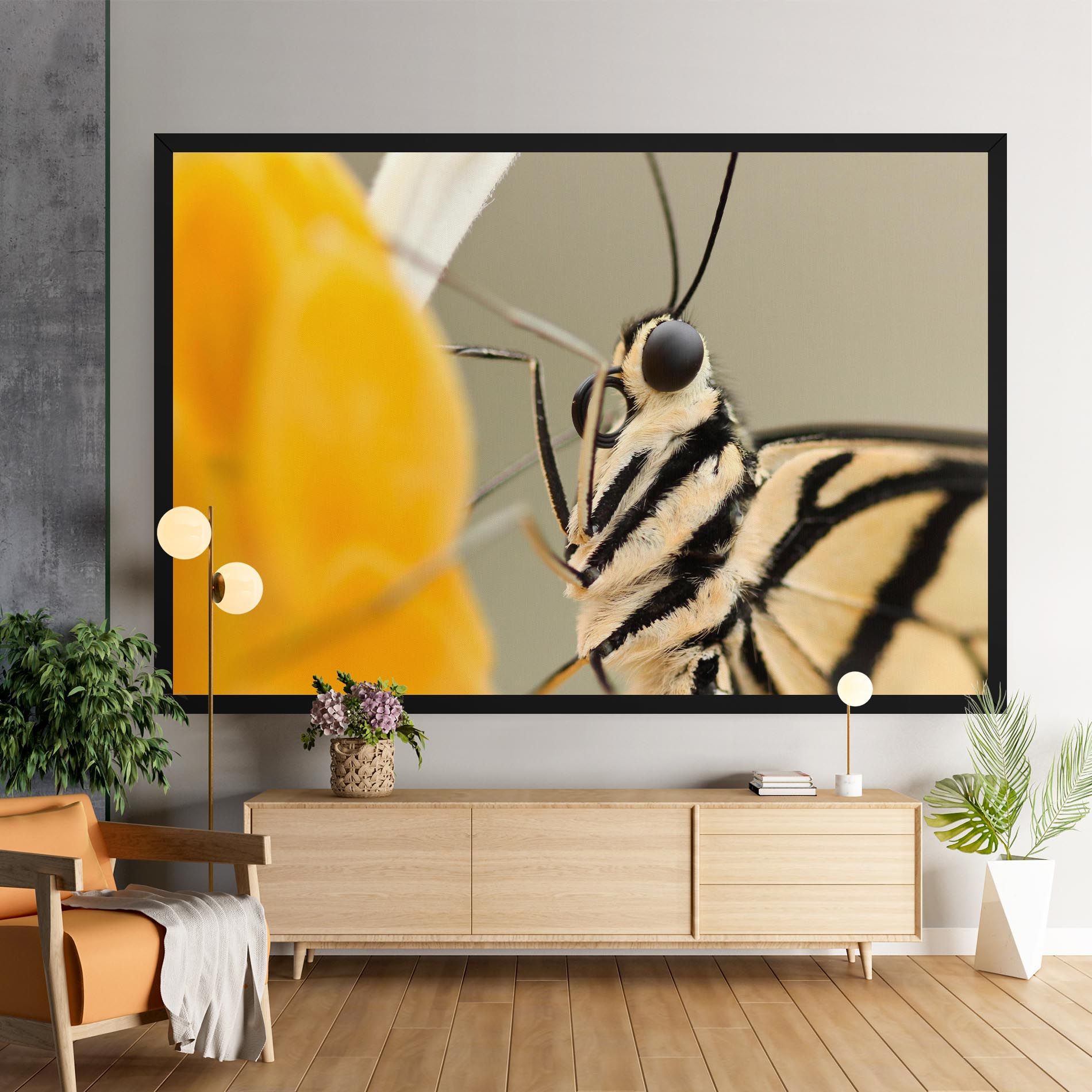 Close Up Cream Butterfly mockup 9