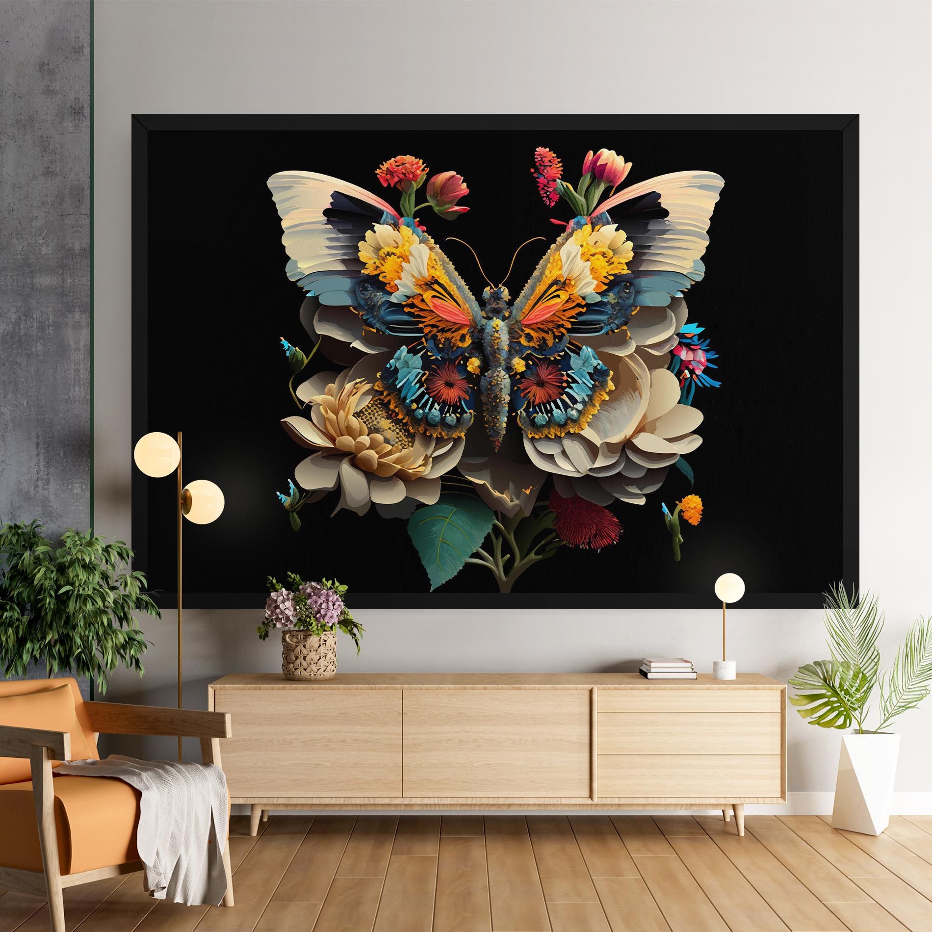 Colorful Butterfly mockup 9