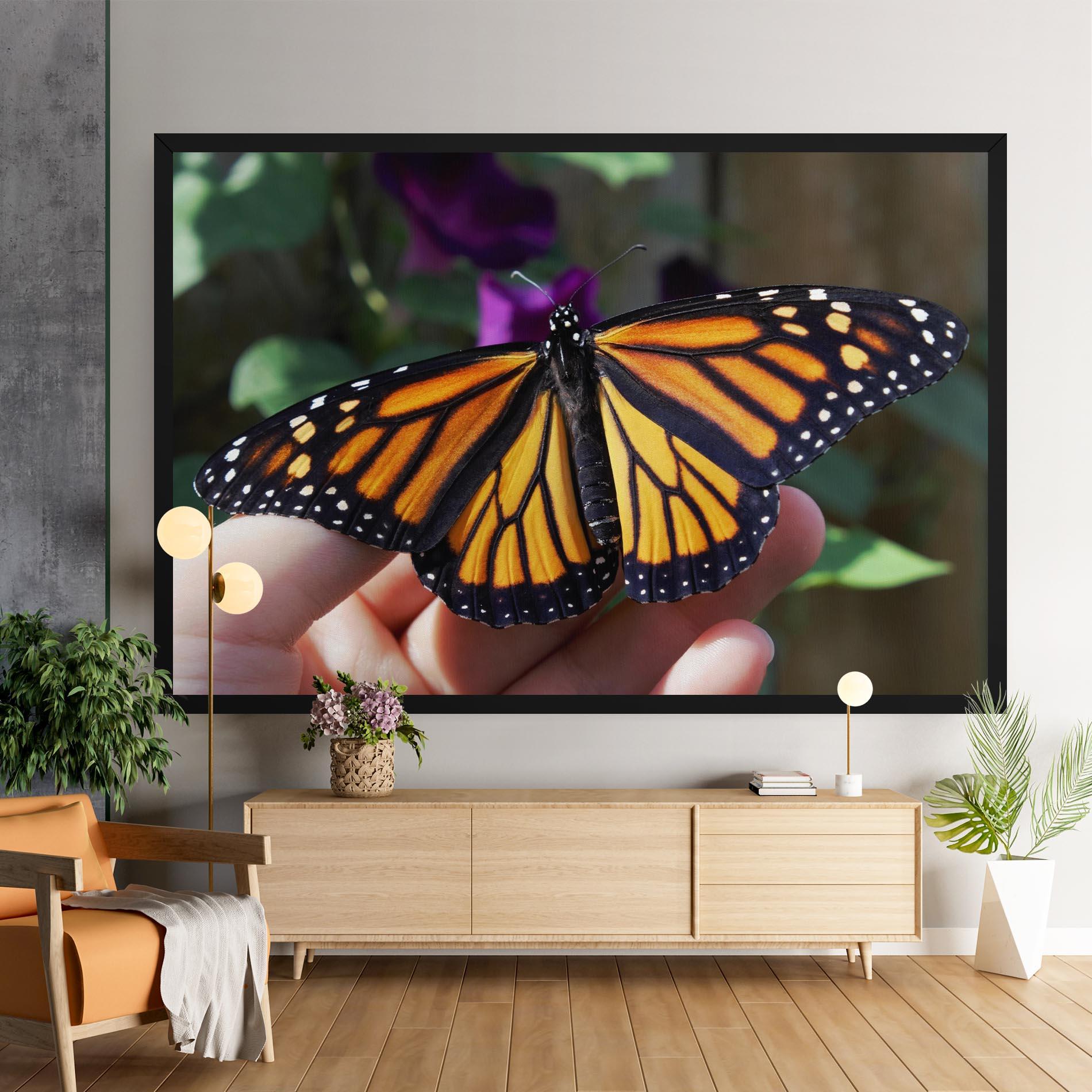 Tablou Canvas Open Orange Butterfly mockup 9