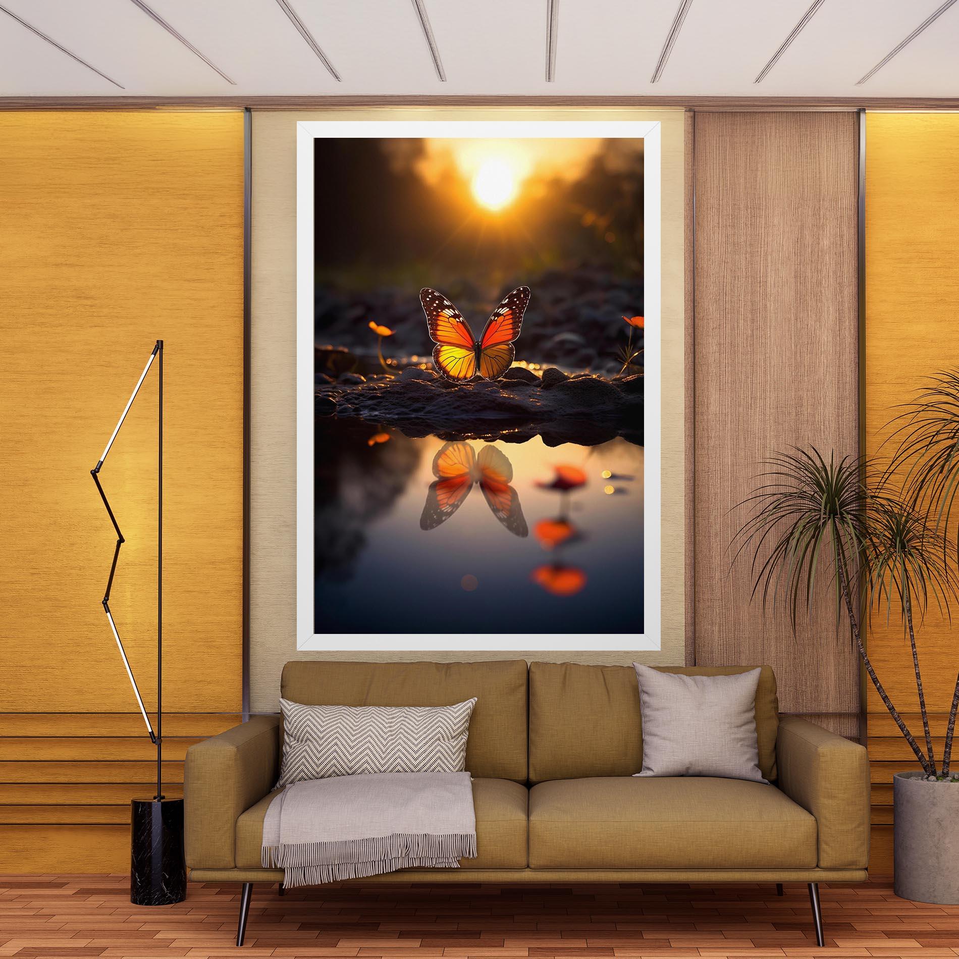 Tablou Canvas Sun Water Butterfly mockup 9