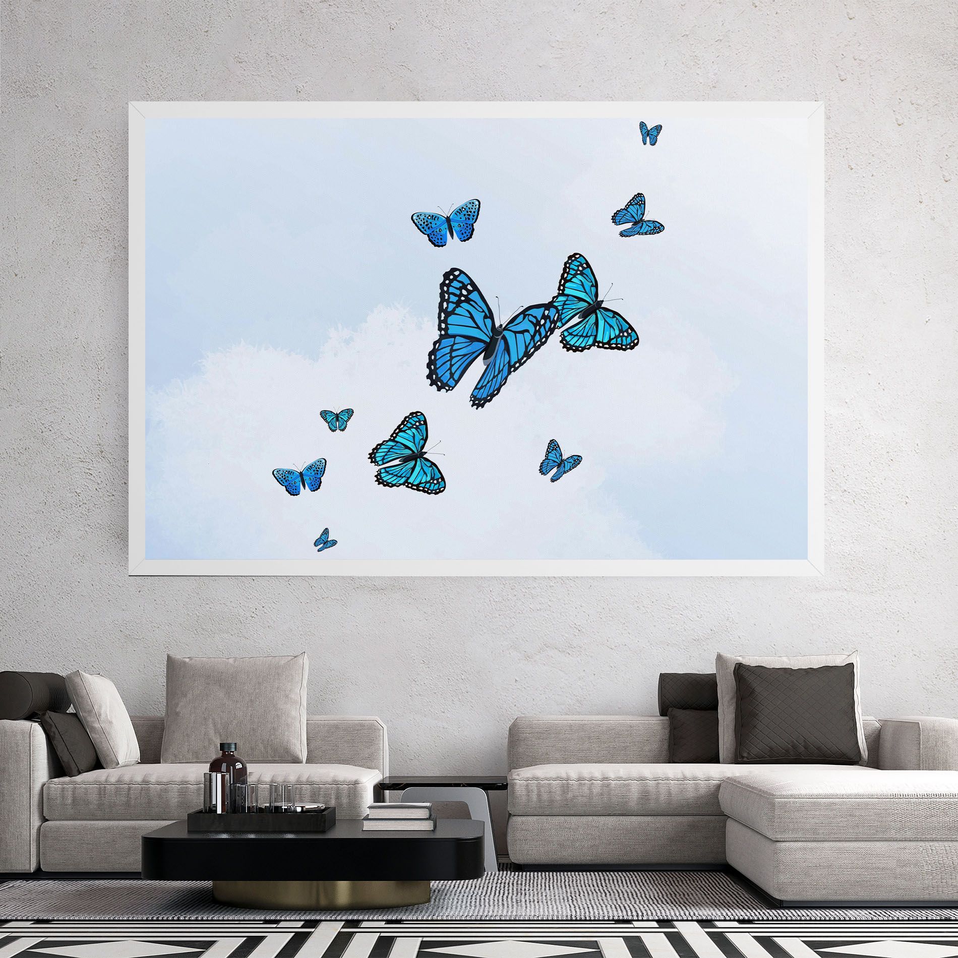 Blue Sky Butterfly mockup 2