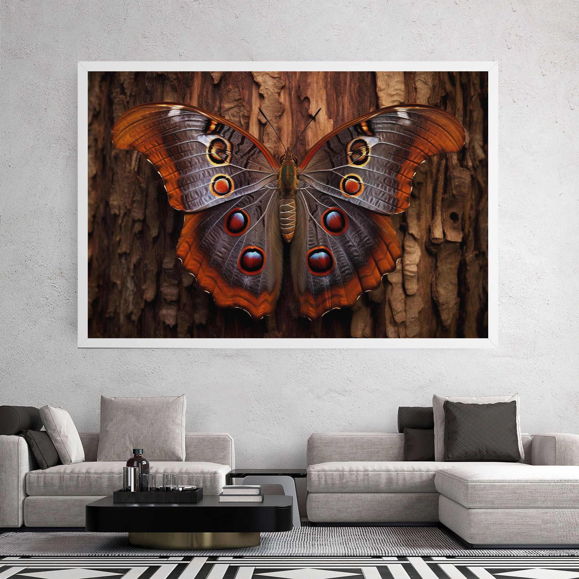 Brown Eyes Butterfly mockup 2