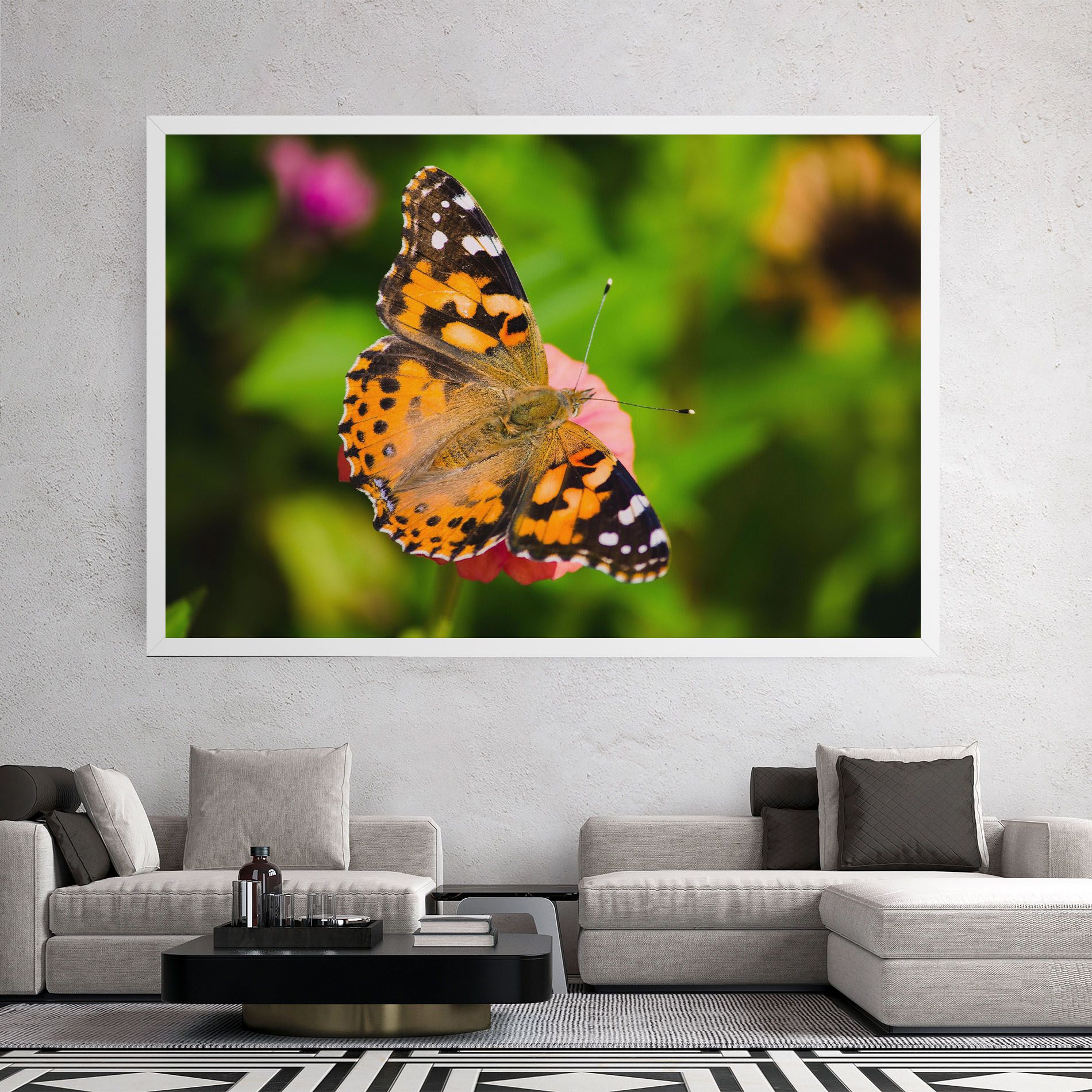 Butterfly On Flower mockup 2