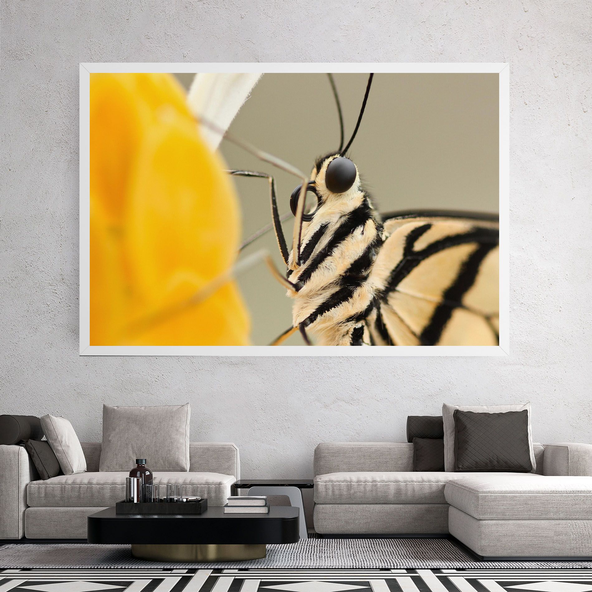 Close Up Cream Butterfly mockup 2