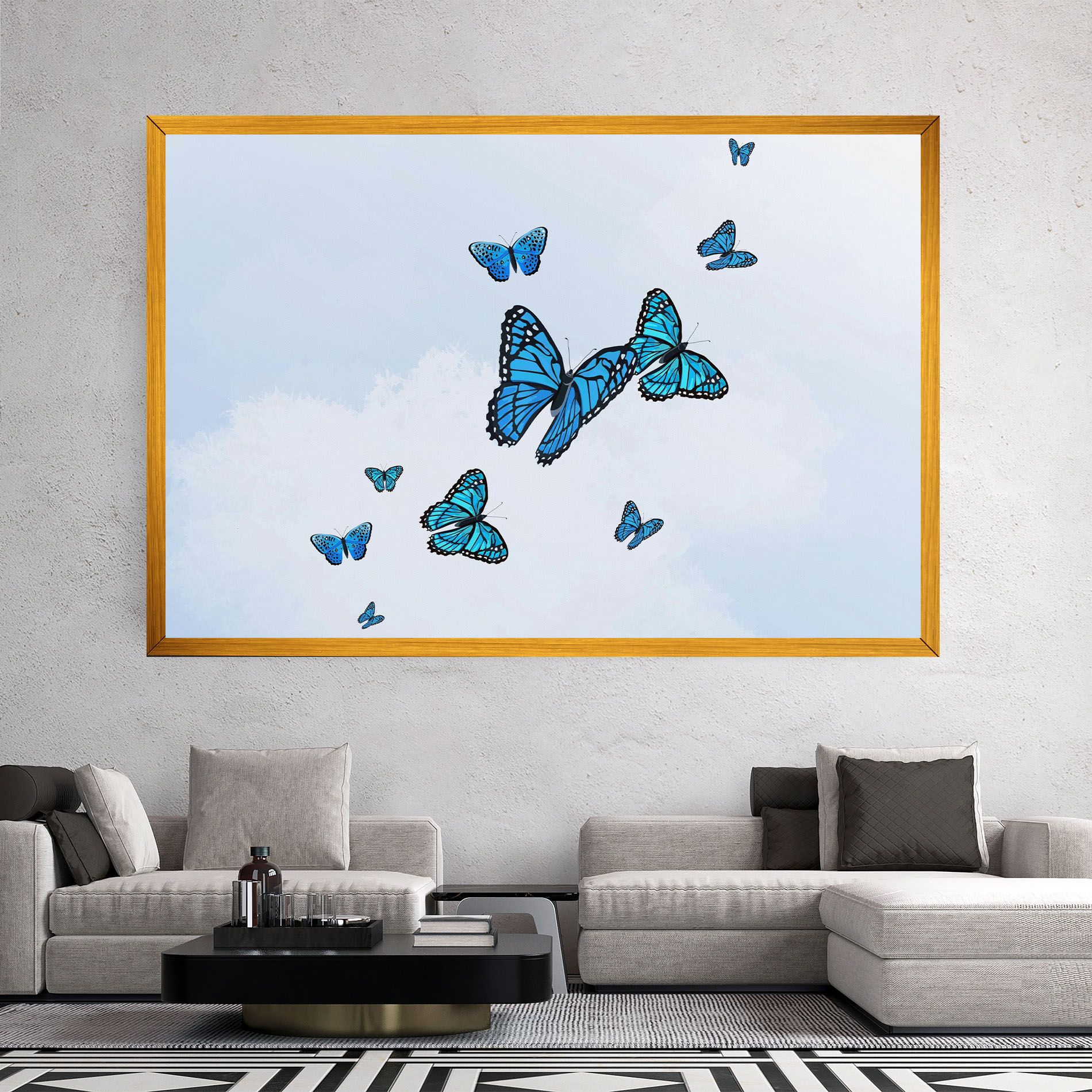 Blue Sky Butterfly mockup 2