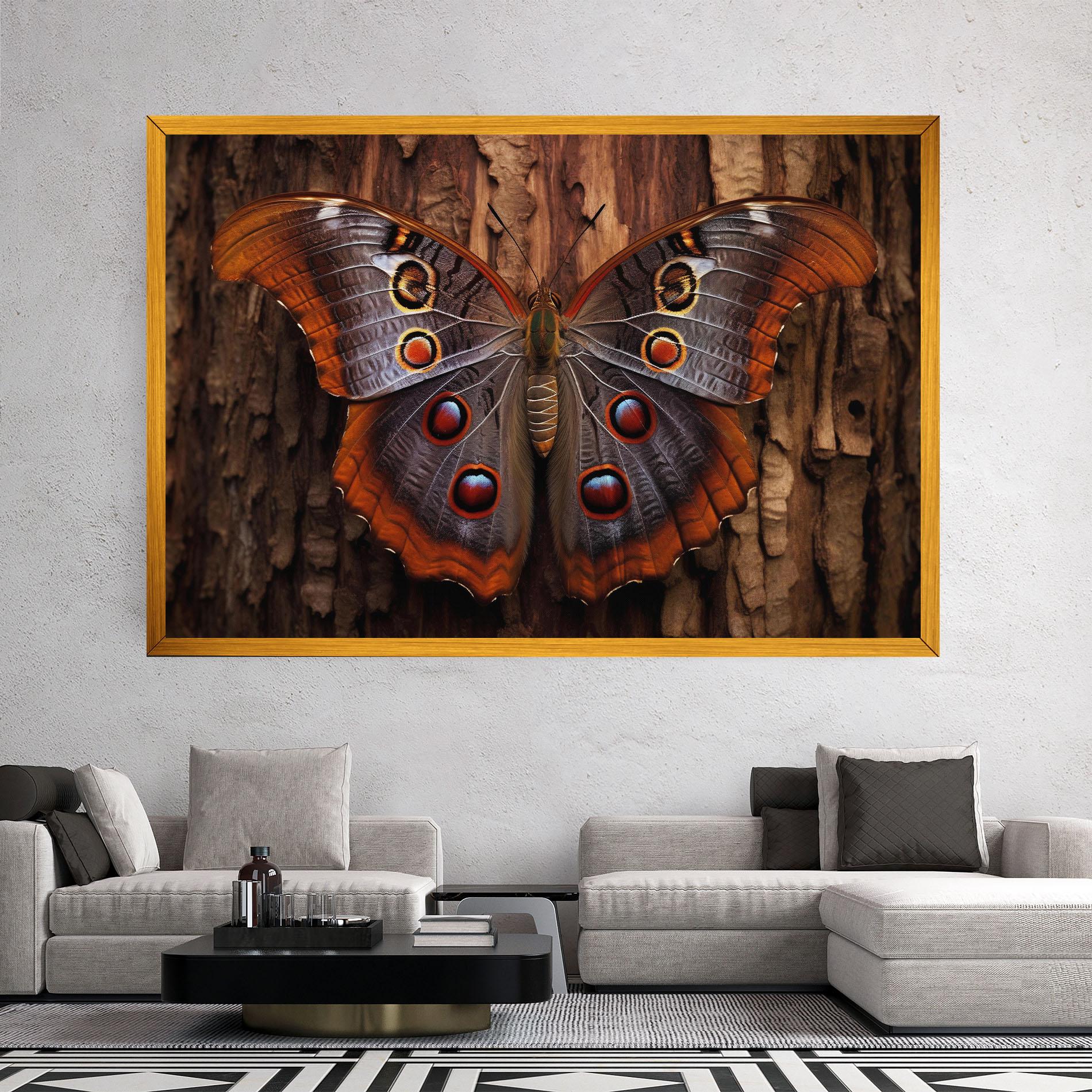 Tablou Canvas Brown Eyes Butterfly mockup 2