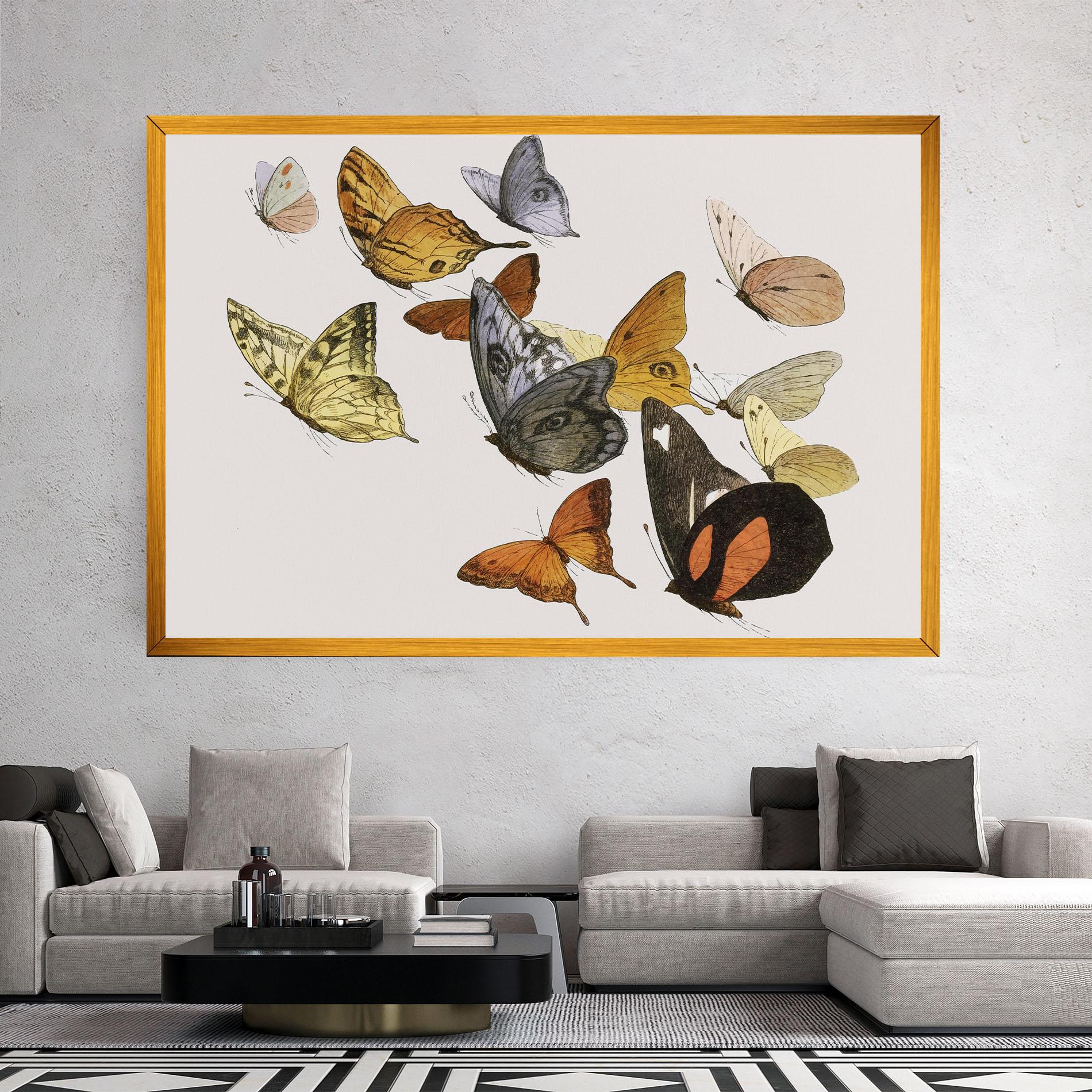 Tablou Canvas Butterfly Floating mockup 2